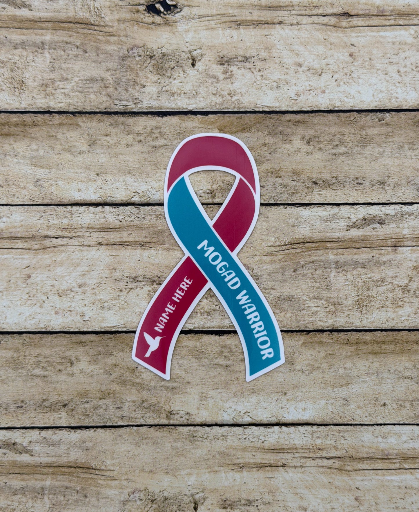 MOGAD Warrior Custom Ribbon Sticker | MOG Antibody Disease