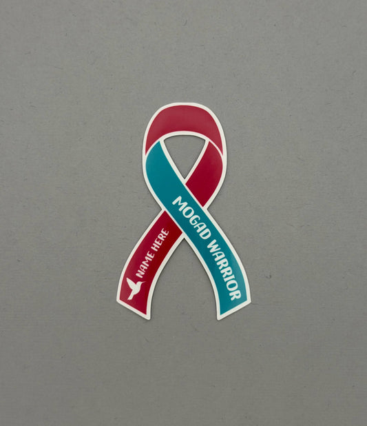 MOGAD Warrior Custom Ribbon Sticker | MOG Antibody Disease