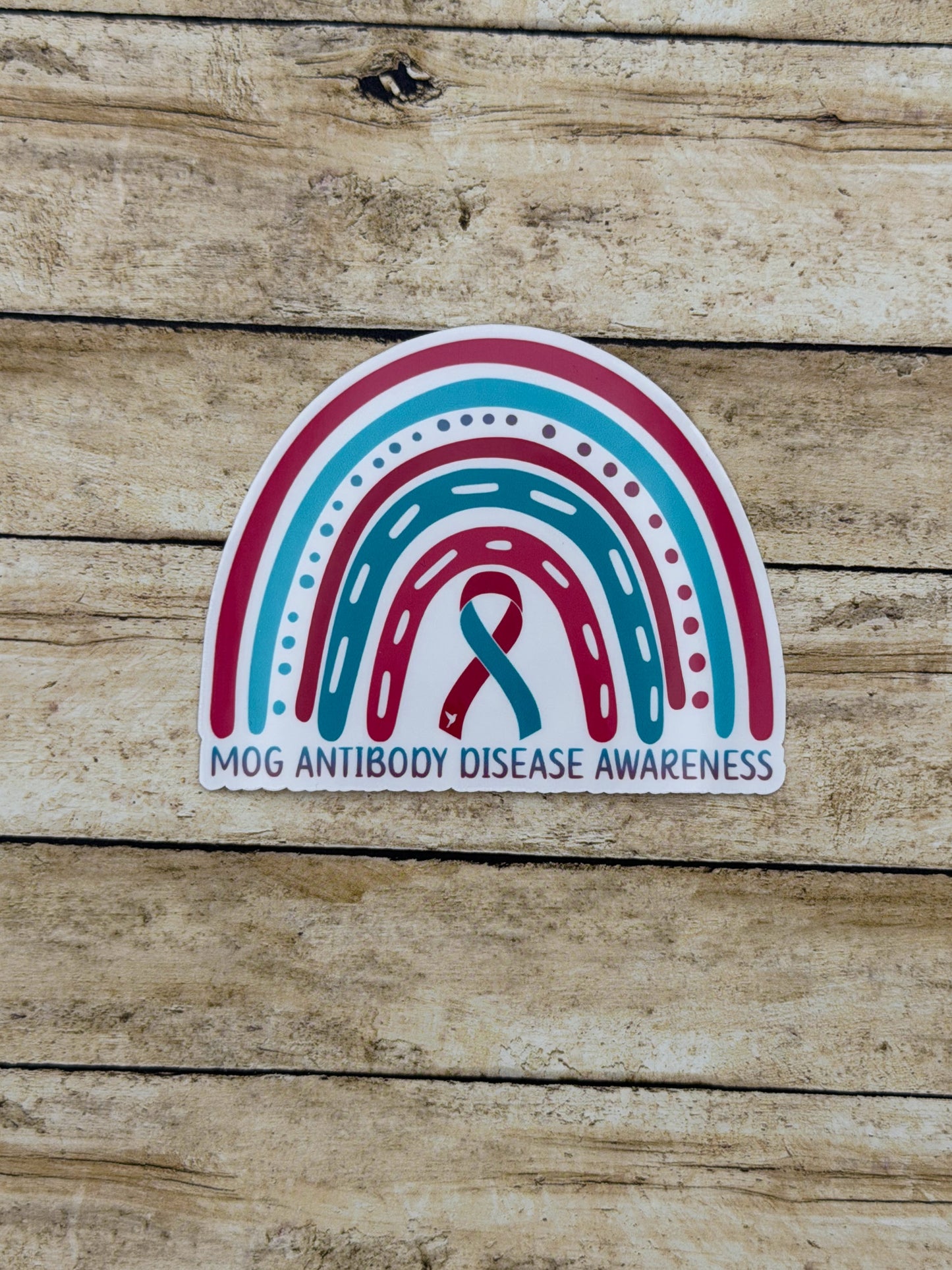 MOG Antibody Disease Awareness Rainbow Sticker | MOGAD