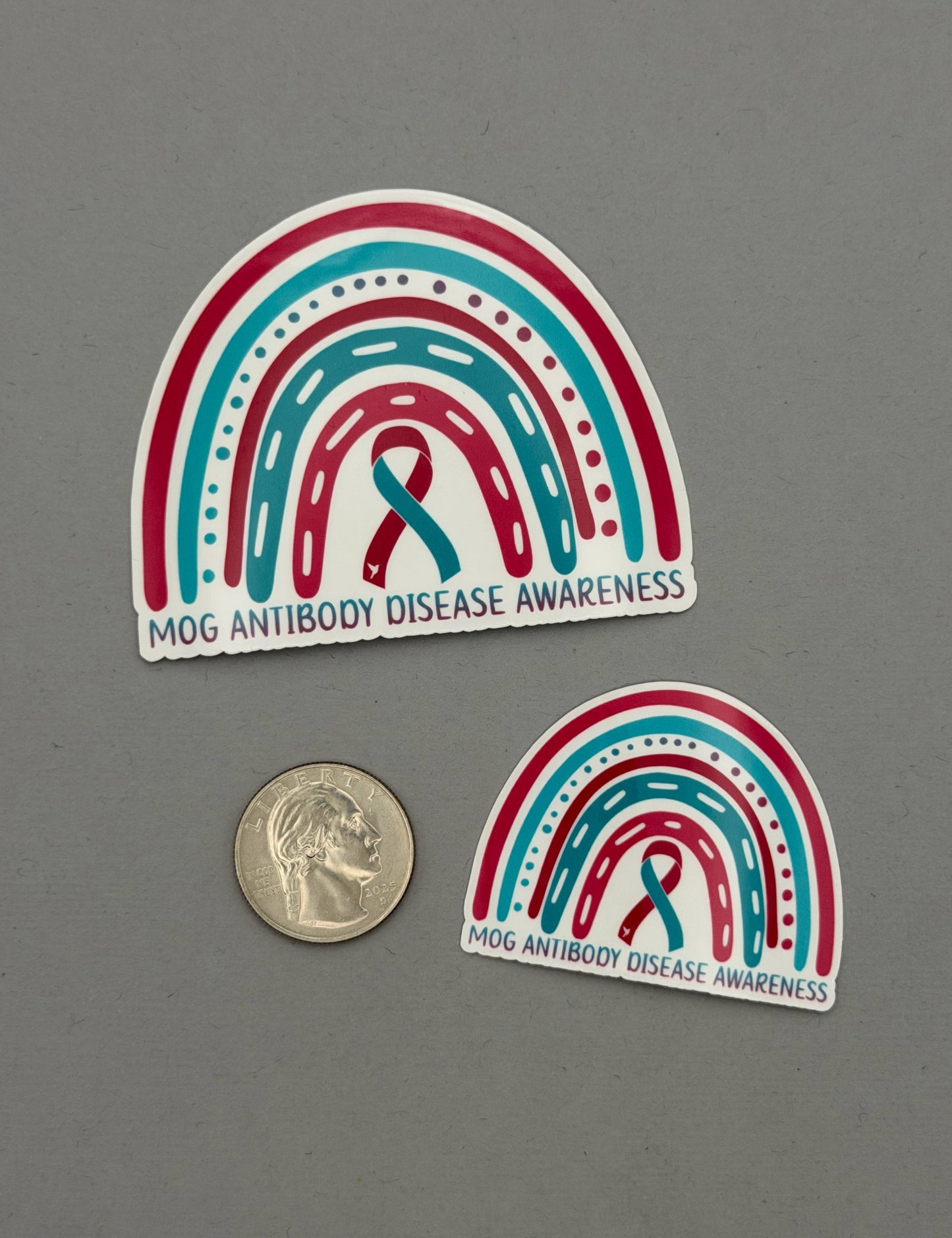 MOG Antibody Disease Awareness Rainbow Sticker | MOGAD