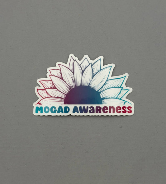 MOGAD Awareness Sunflower Sticker | MOG Antibody Disease