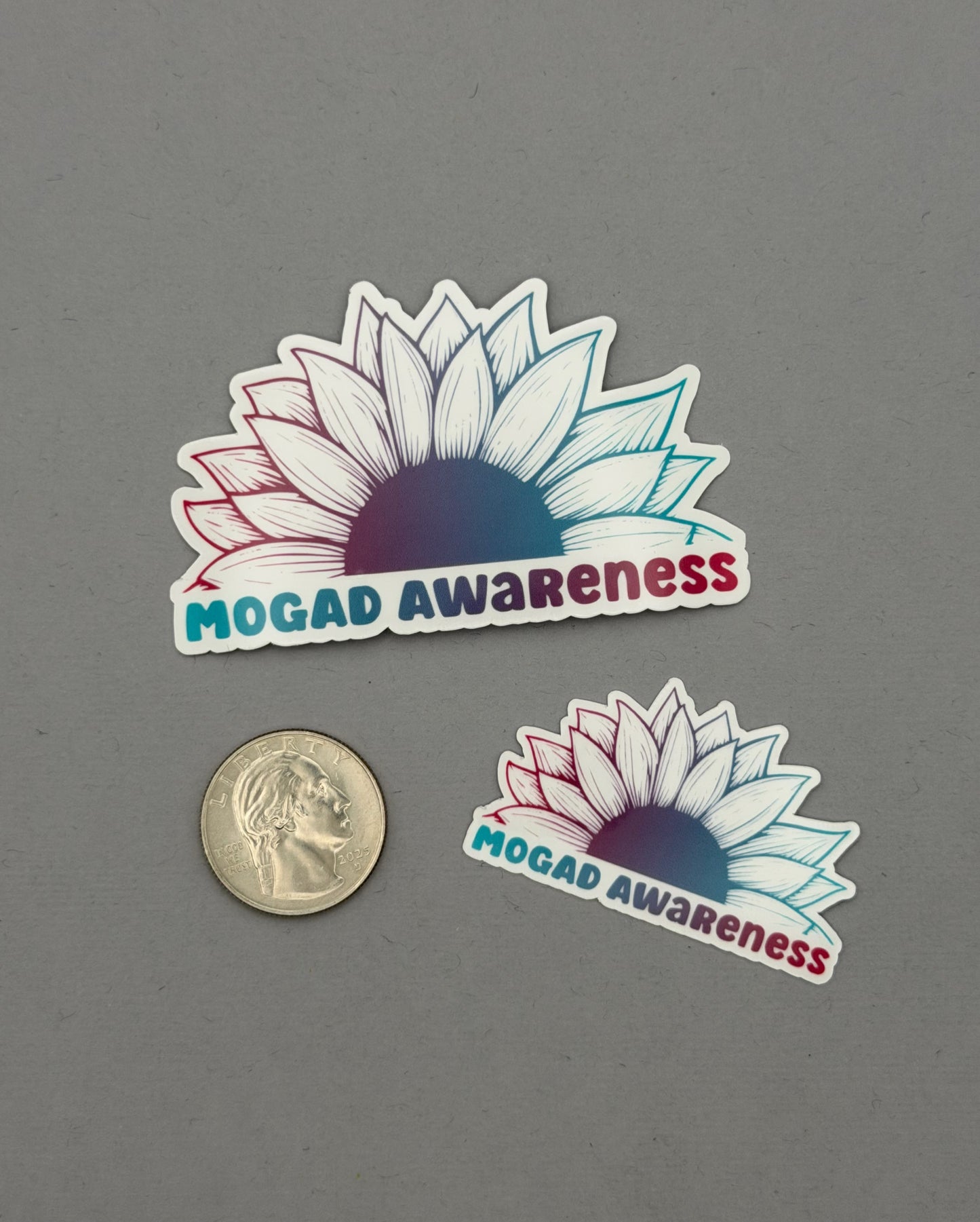 MOGAD Awareness Sunflower Sticker | MOG Antibody Disease