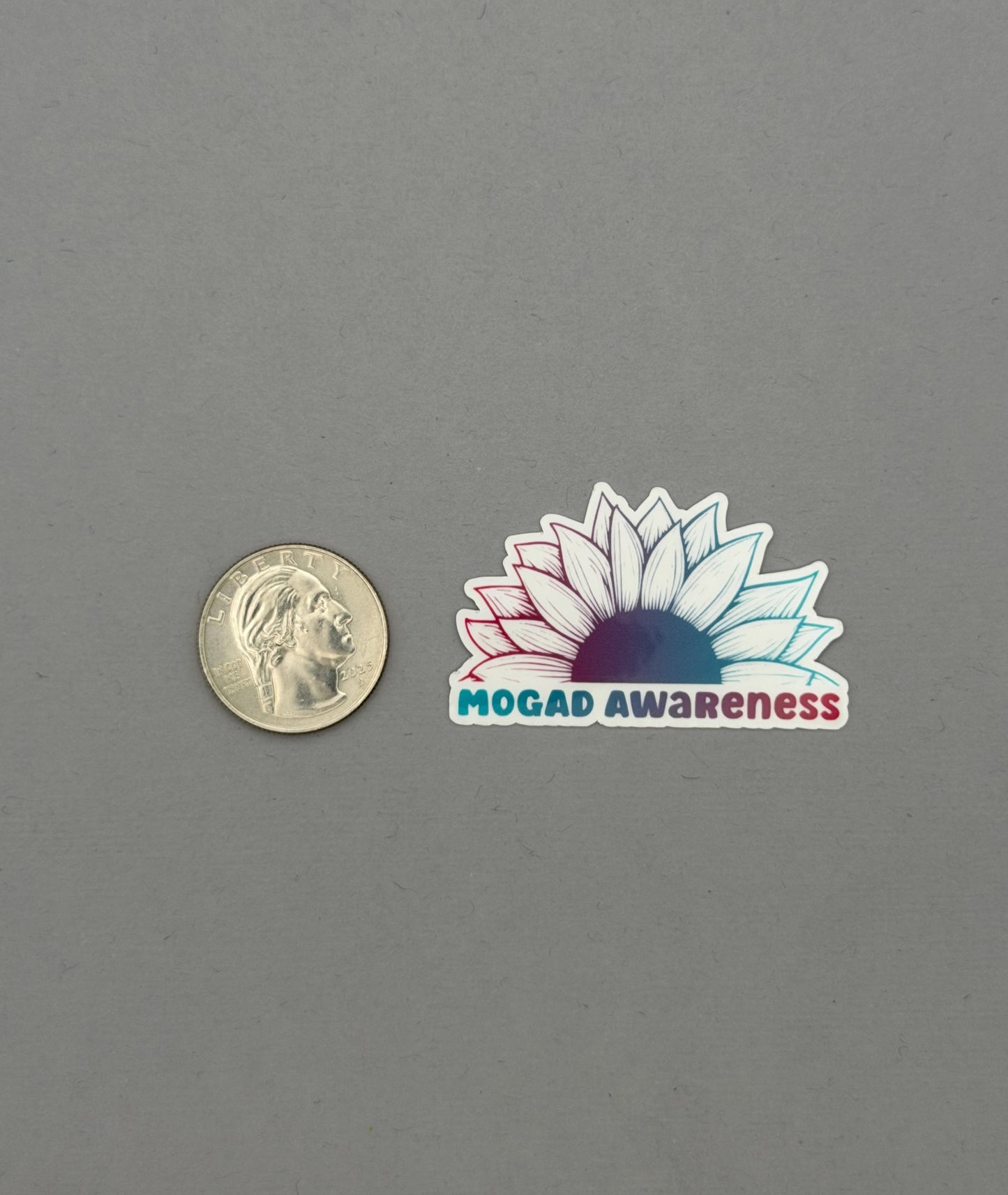 MOGAD Awareness Sunflower Sticker | MOG Antibody Disease