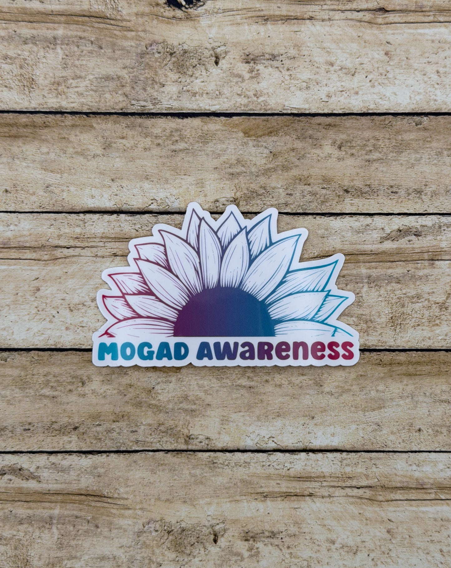 MOGAD Awareness Sunflower Sticker | MOG Antibody Disease