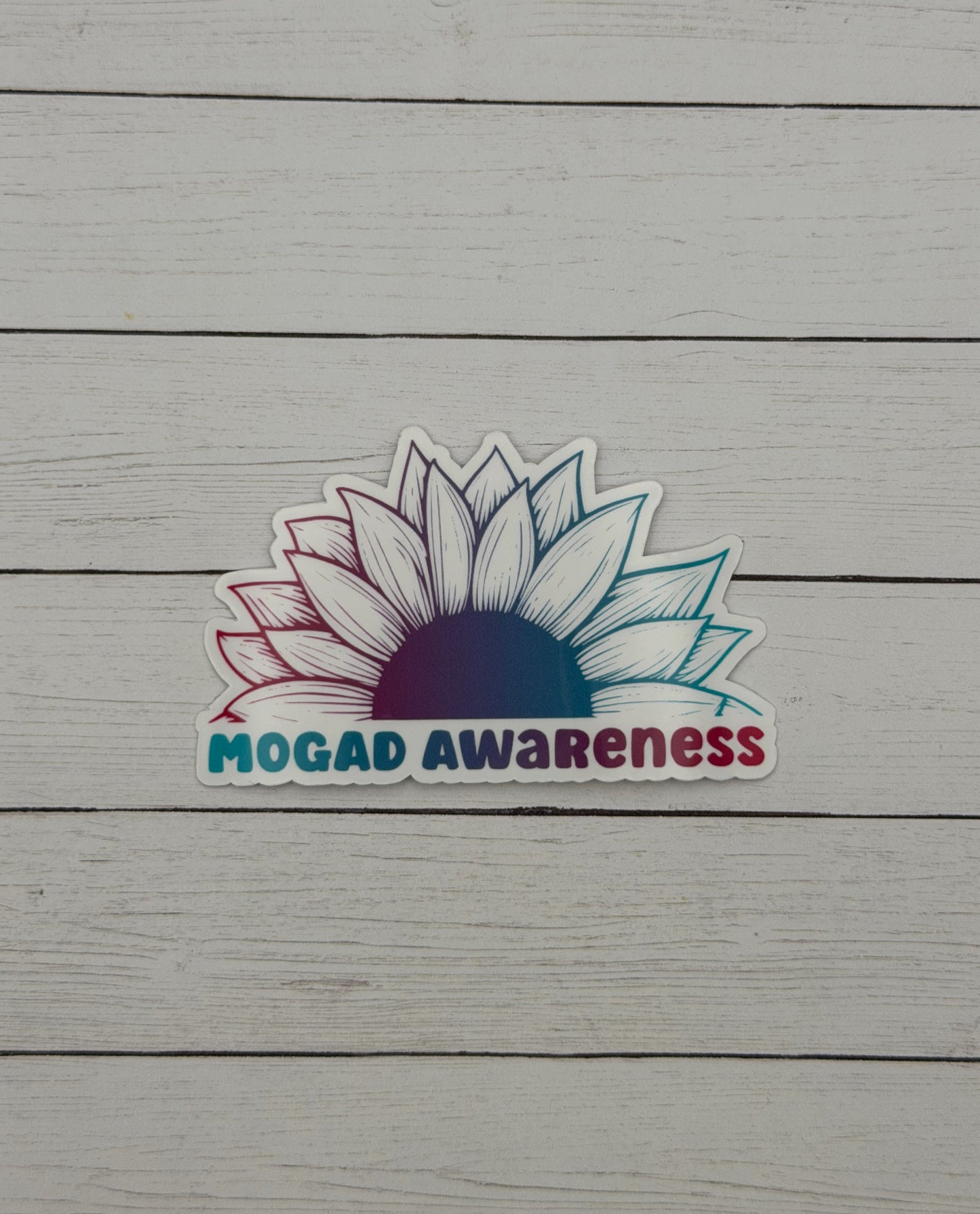 MOGAD Awareness Sunflower Sticker | MOG Antibody Disease