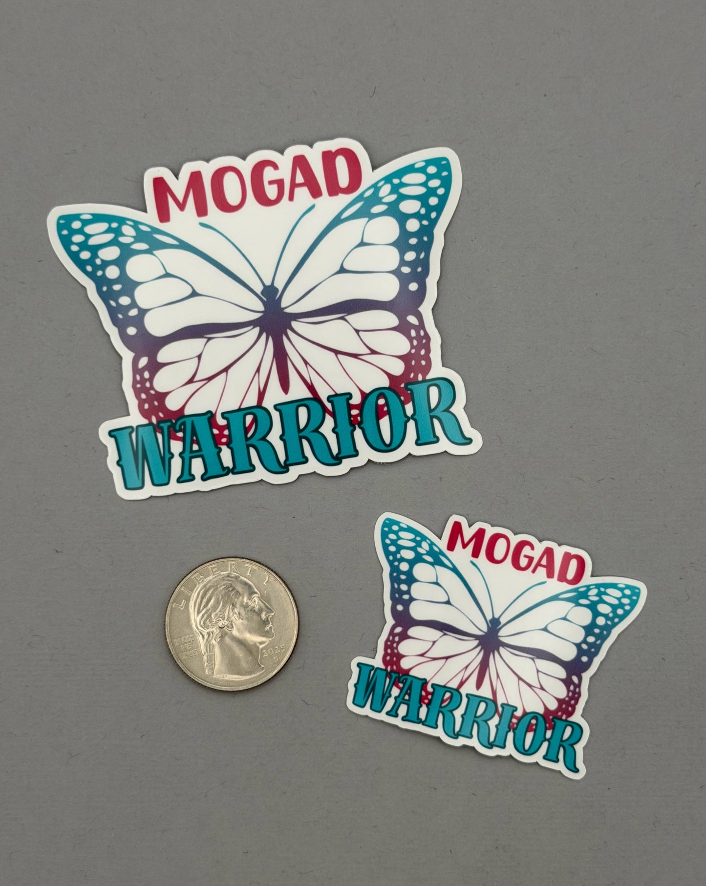 MOGAD Warrior Butterfly Sticker | MOG Antibody Disease