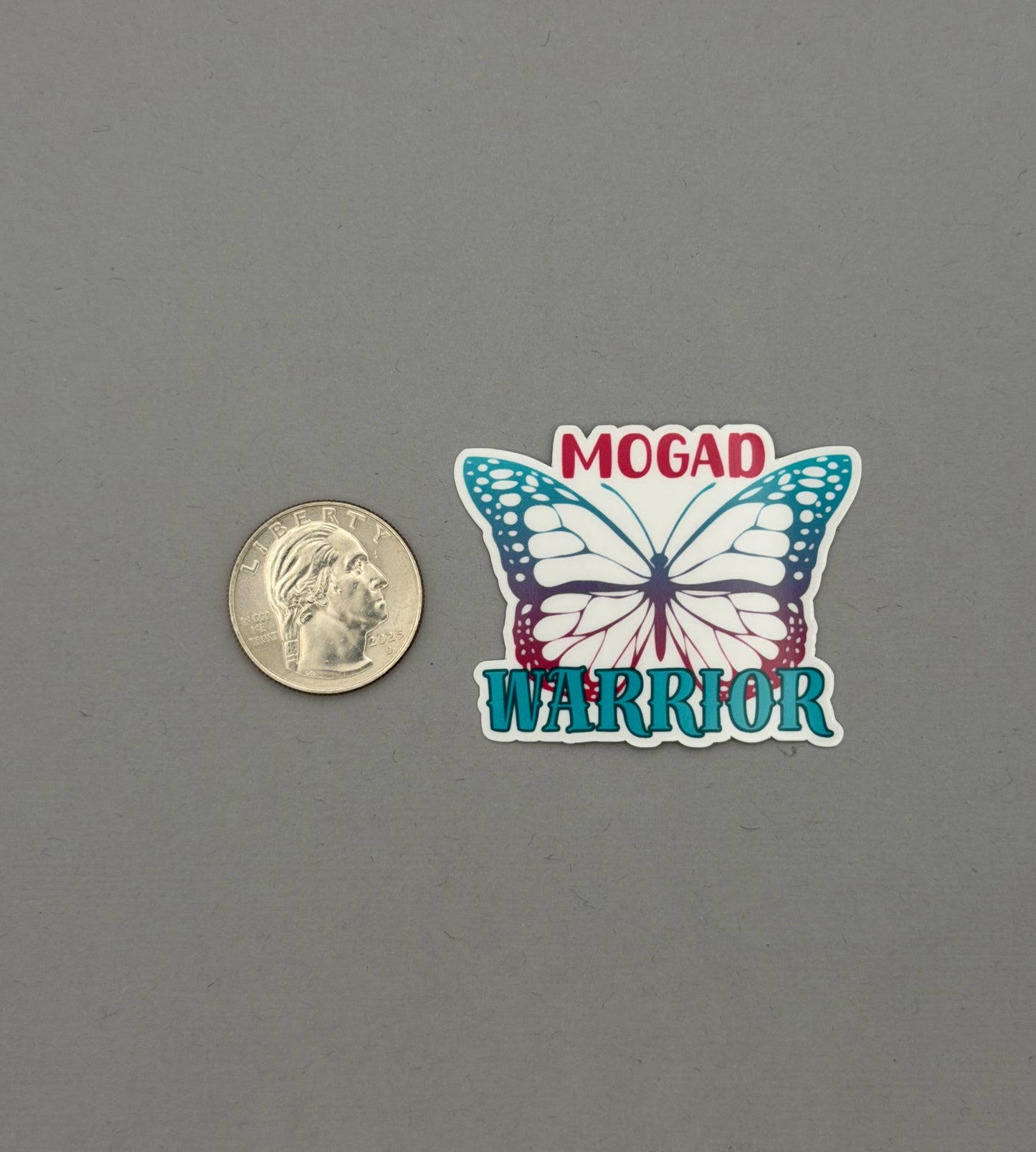 MOGAD Warrior Butterfly Sticker | MOG Antibody Disease