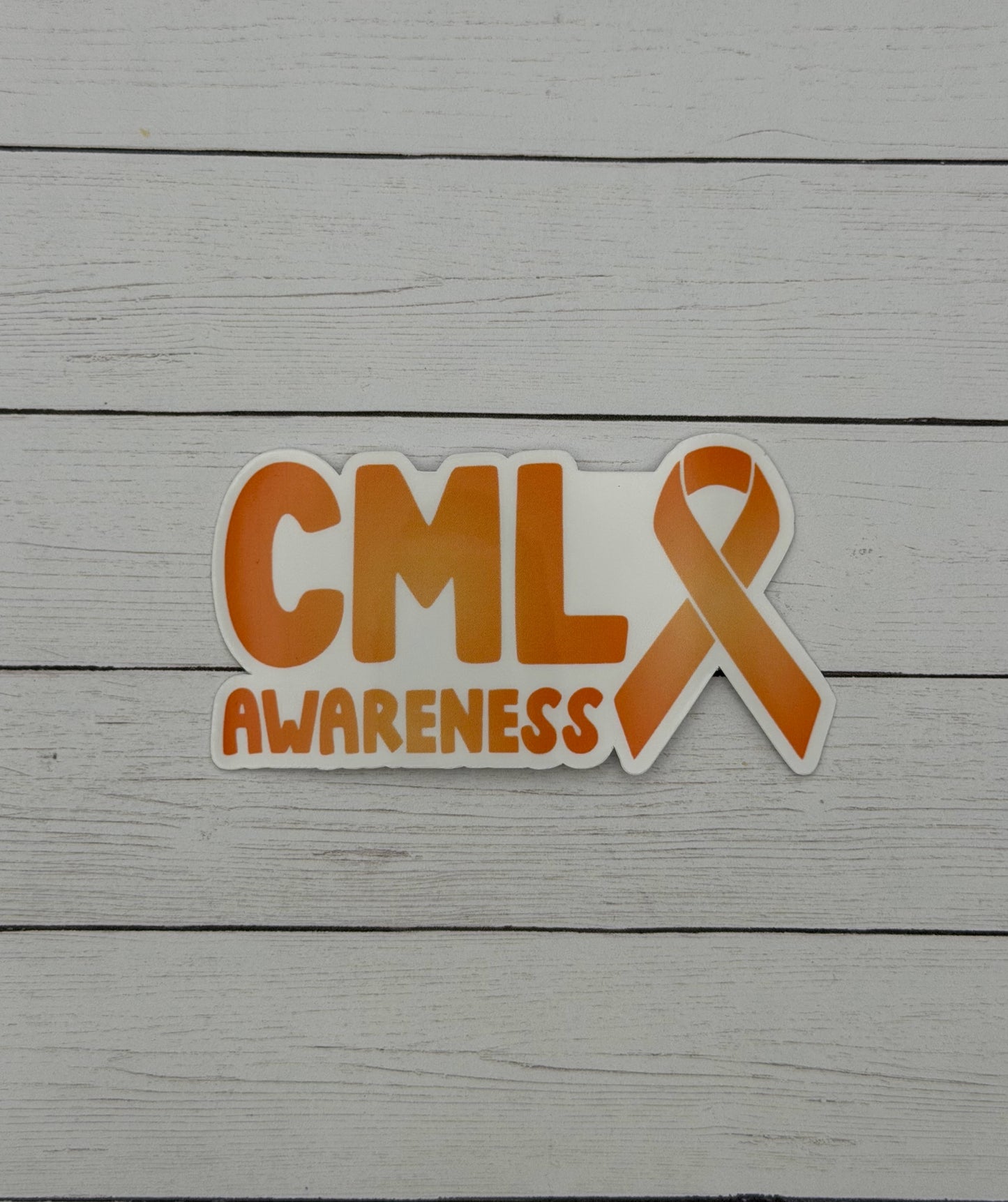 CML Awareness with Ribbon Sticker | Chronic Myeloid Leukemia