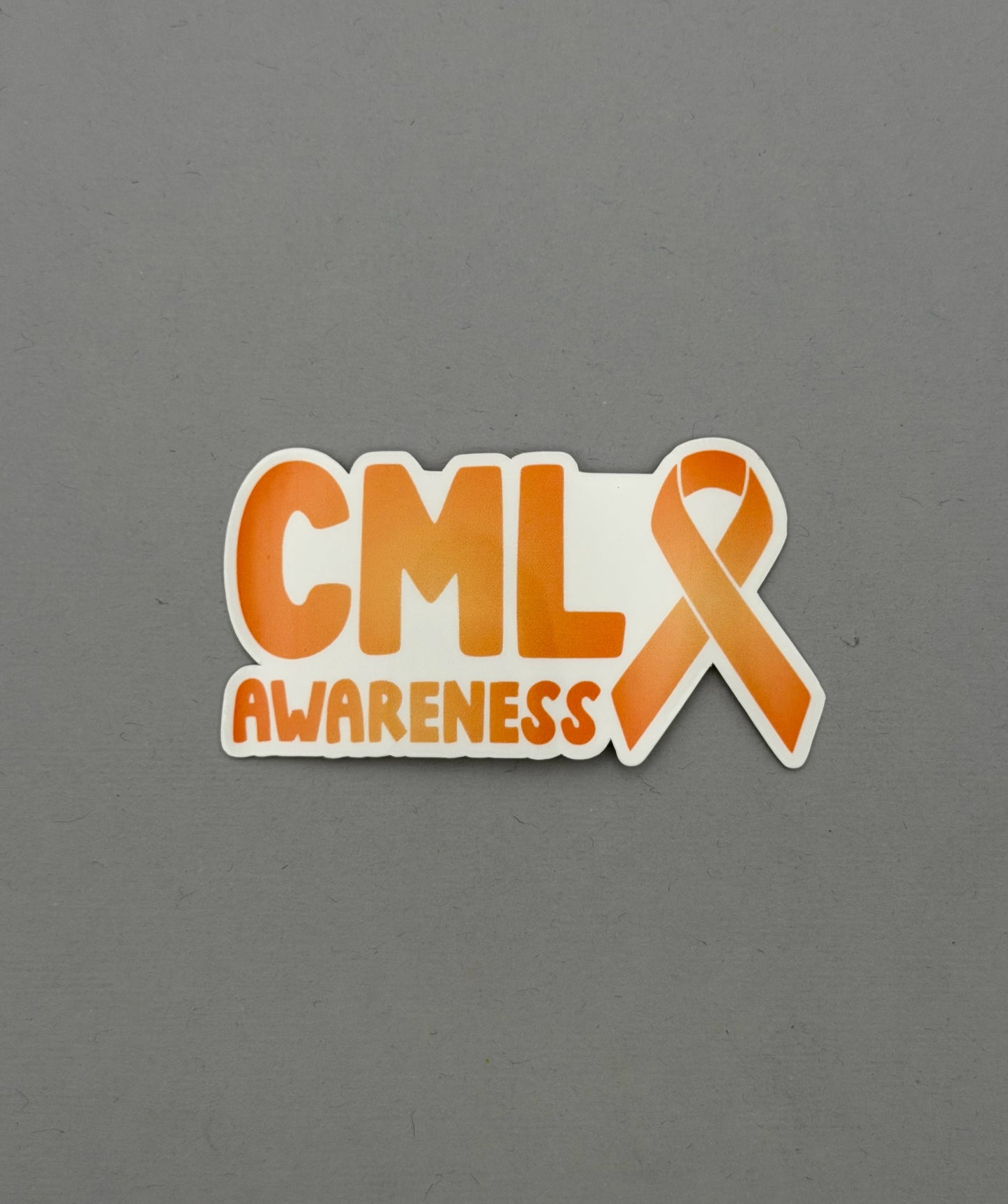 CML Awareness with Ribbon Sticker | Chronic Myeloid Leukemia