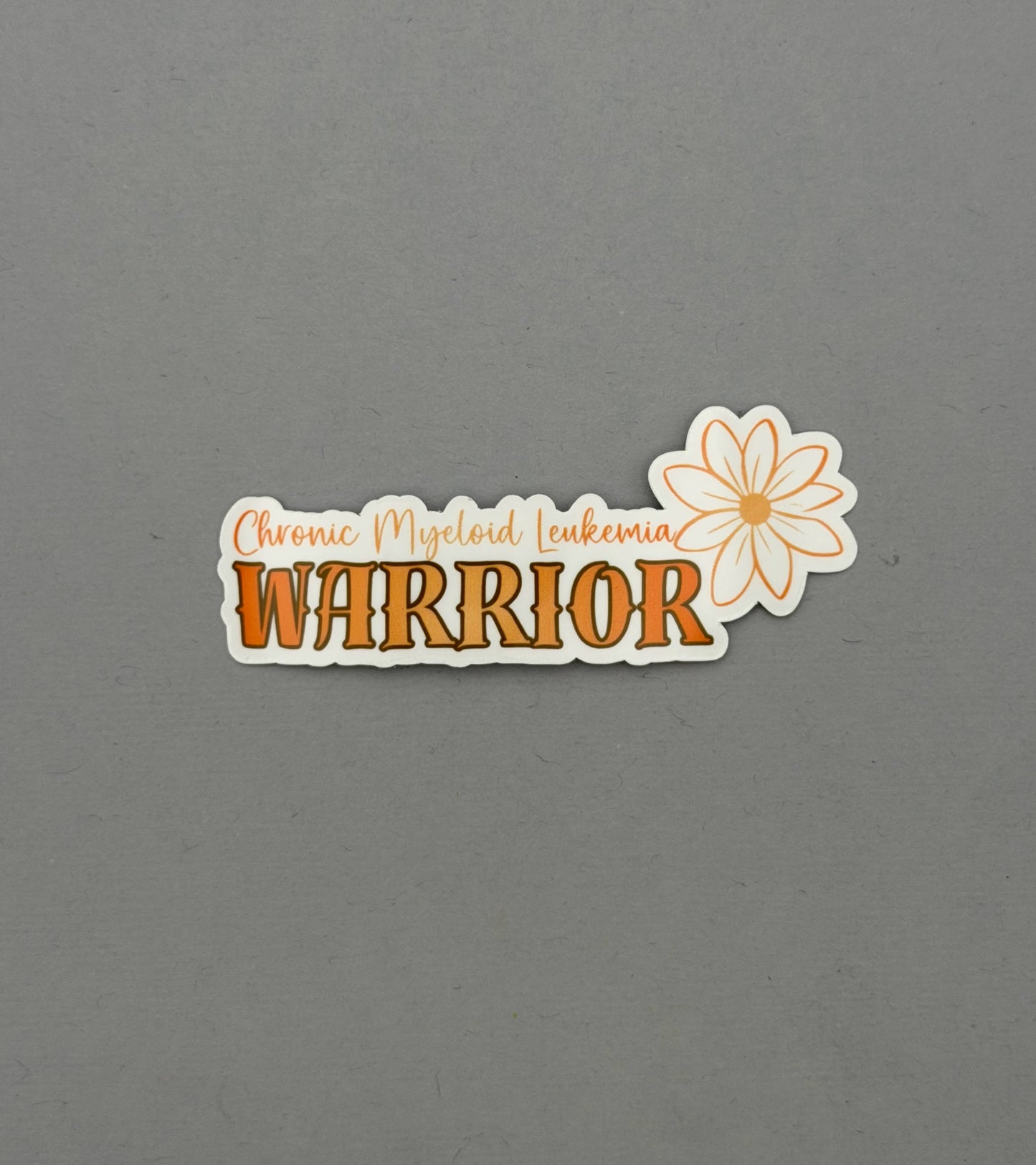 Chronic Myeloid Leukemia Warrior Flower Sticker