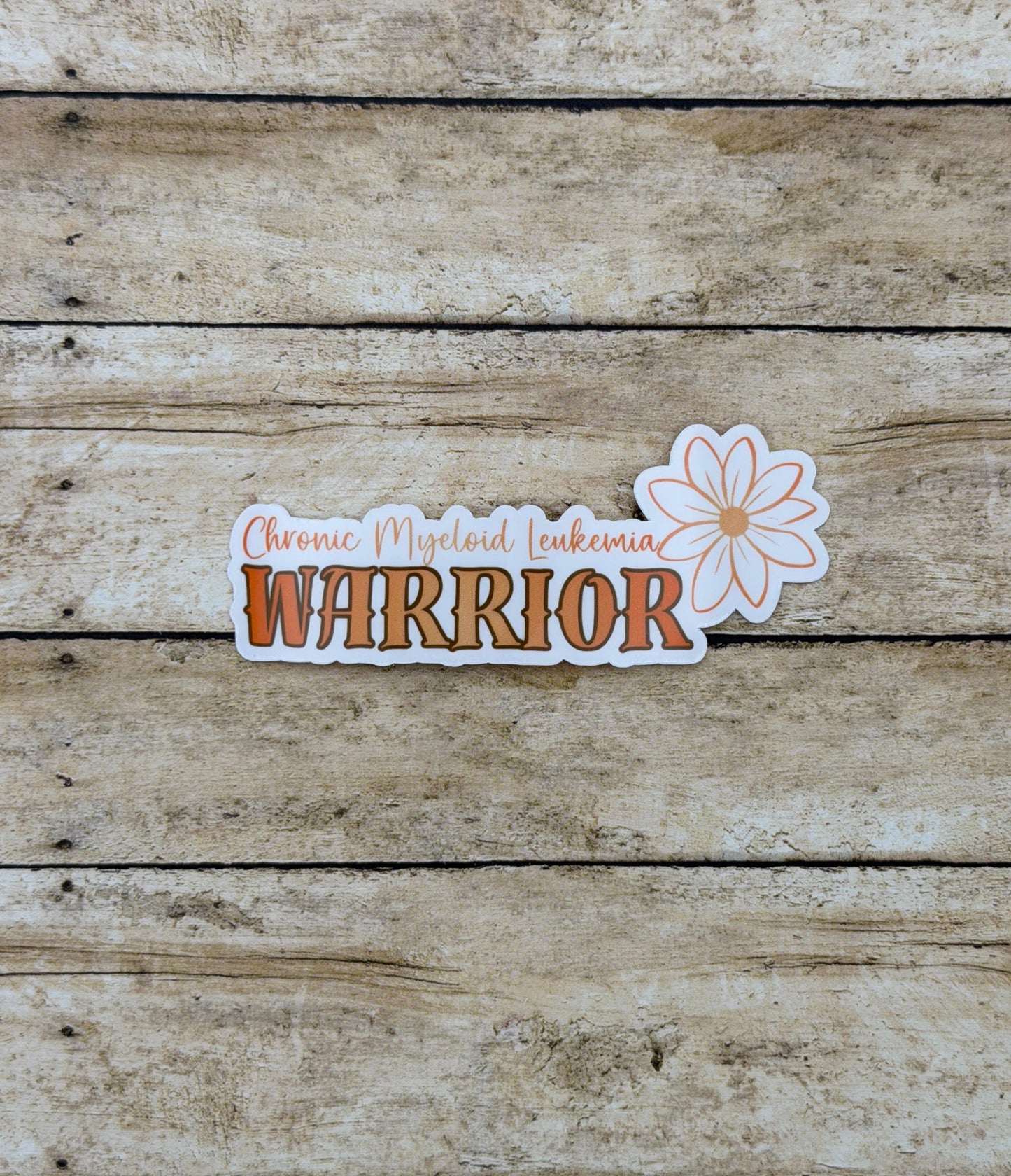 Chronic Myeloid Leukemia Warrior Flower Sticker