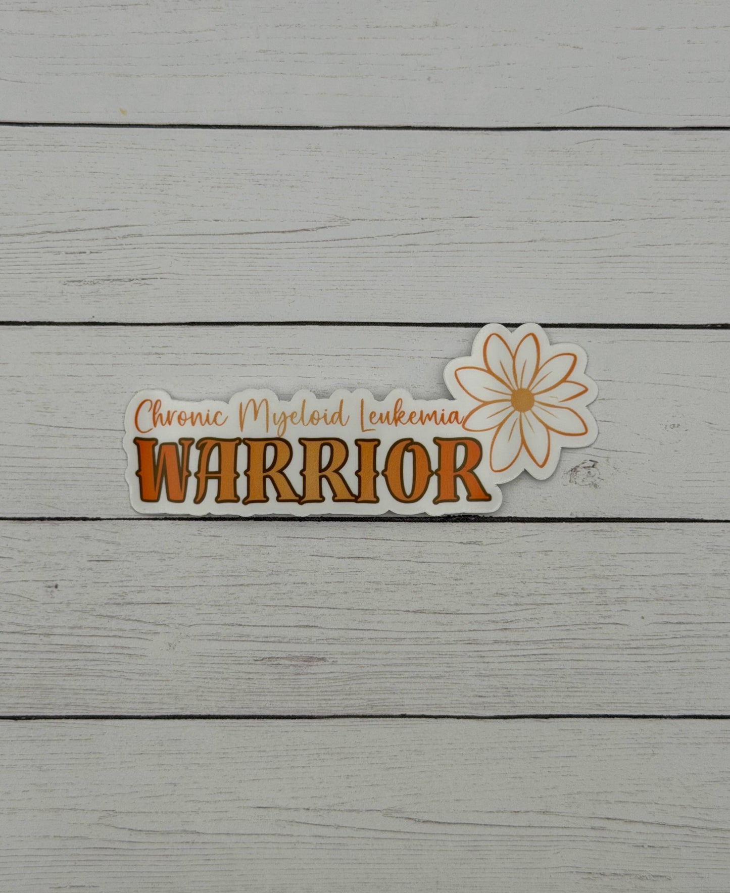 Chronic Myeloid Leukemia Warrior Flower Sticker