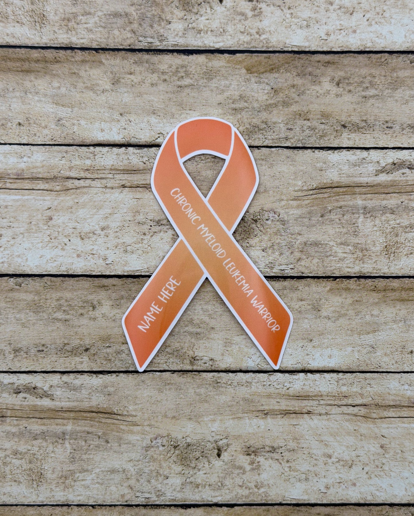 Chronic Myeloid Leukemia Warrior Custom Ribbon Sticker