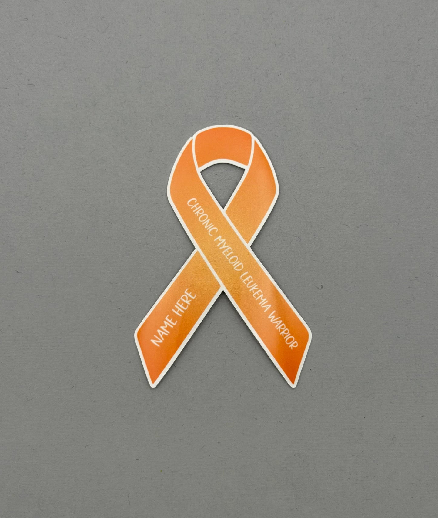 Chronic Myeloid Leukemia Warrior Custom Ribbon Sticker