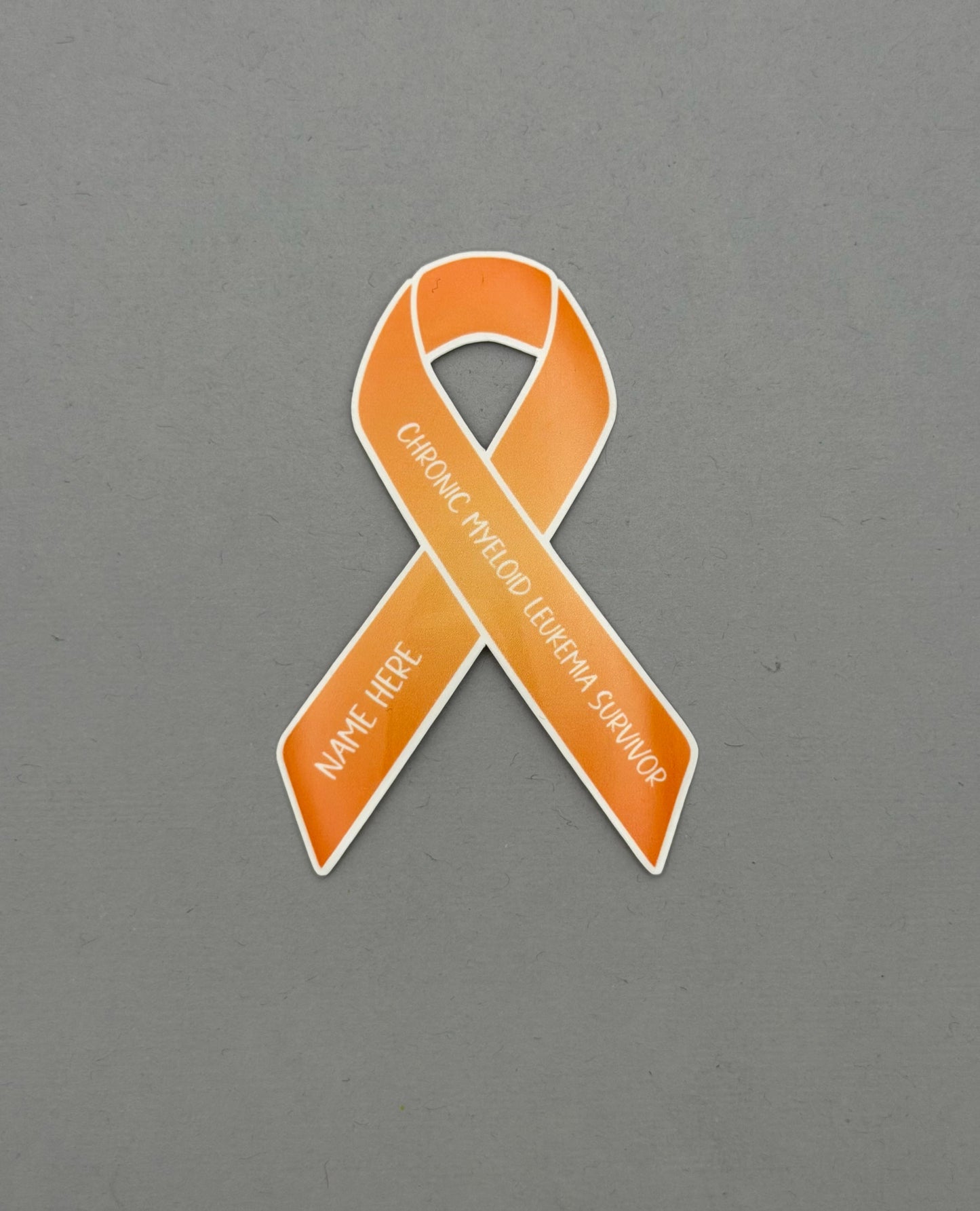 Chronic Myeloid Leukemia Survivor Custom Ribbon Sticker