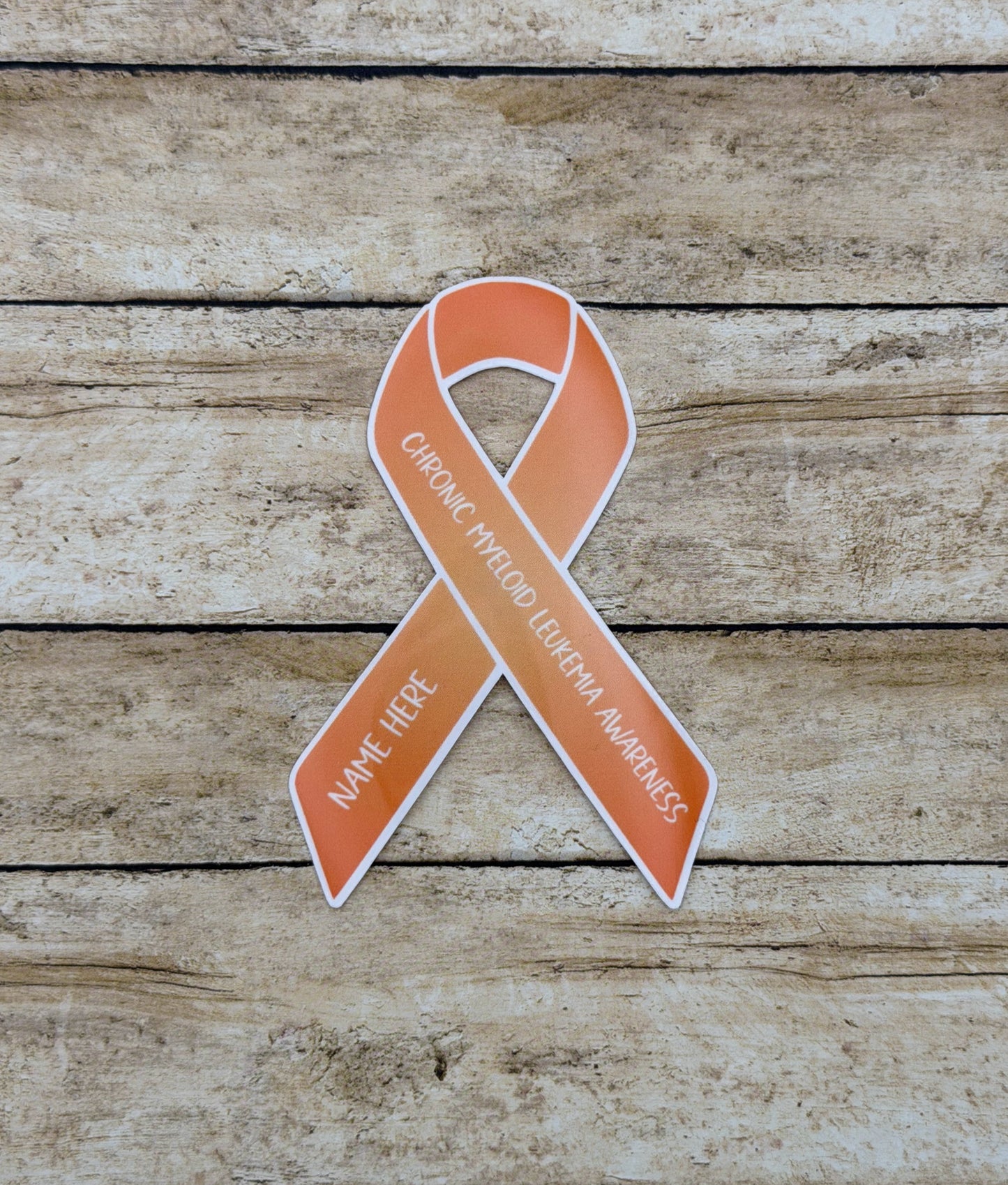 Chronic Myeloid Leukemia Awareness Custom Ribbon Sticker