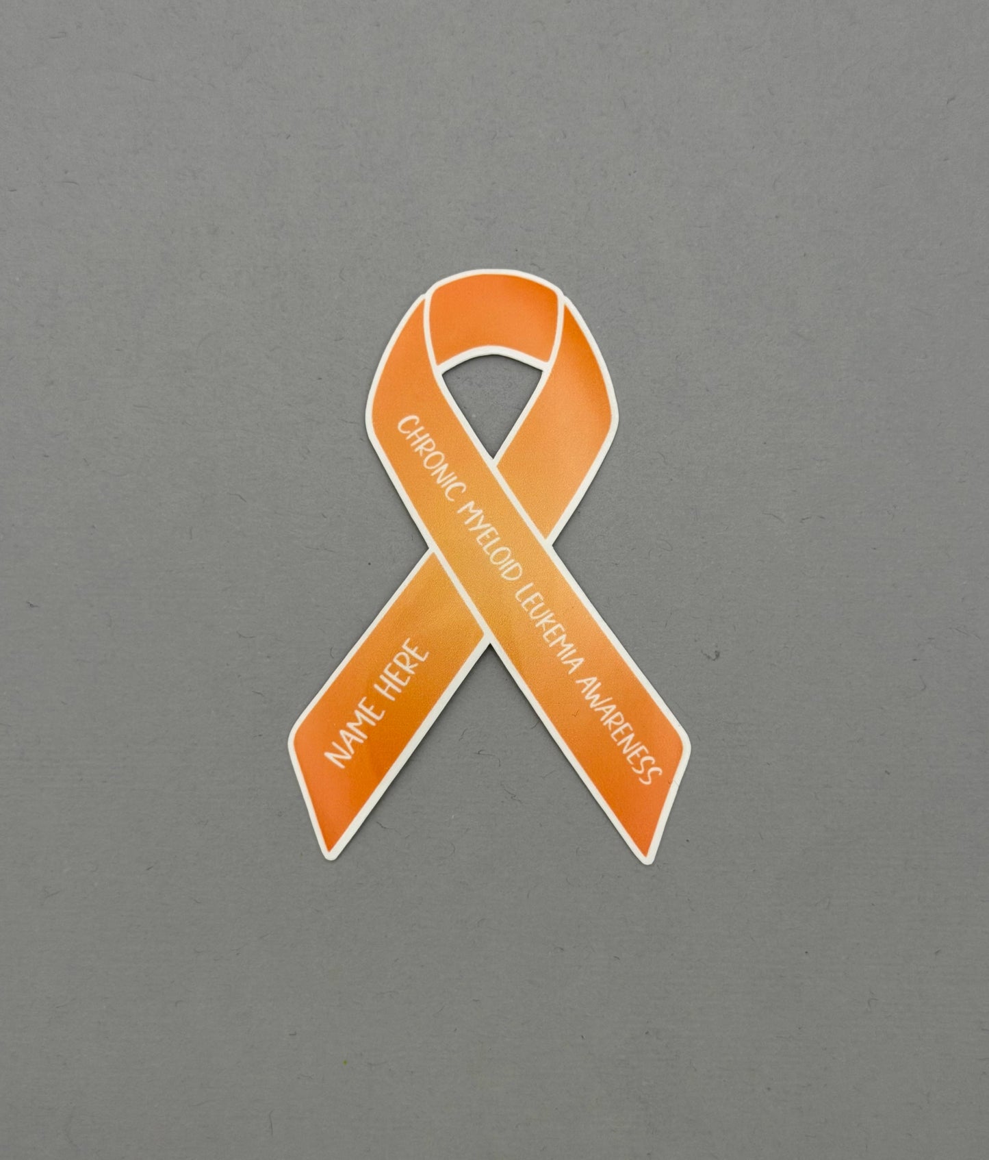 Chronic Myeloid Leukemia Awareness Custom Ribbon Sticker