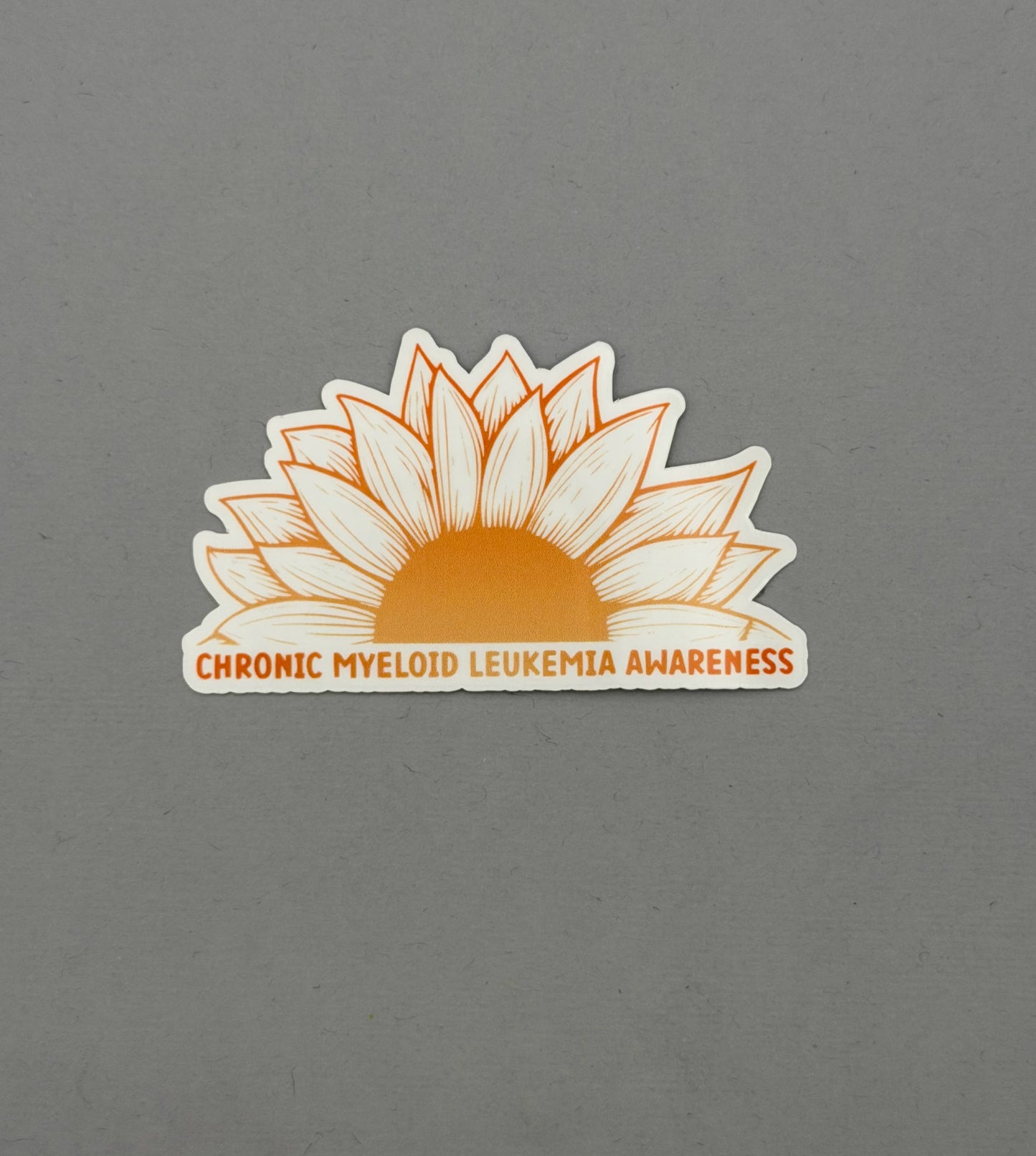 Chronic Myeloid Leukemia Awareness Sunflower Sticker