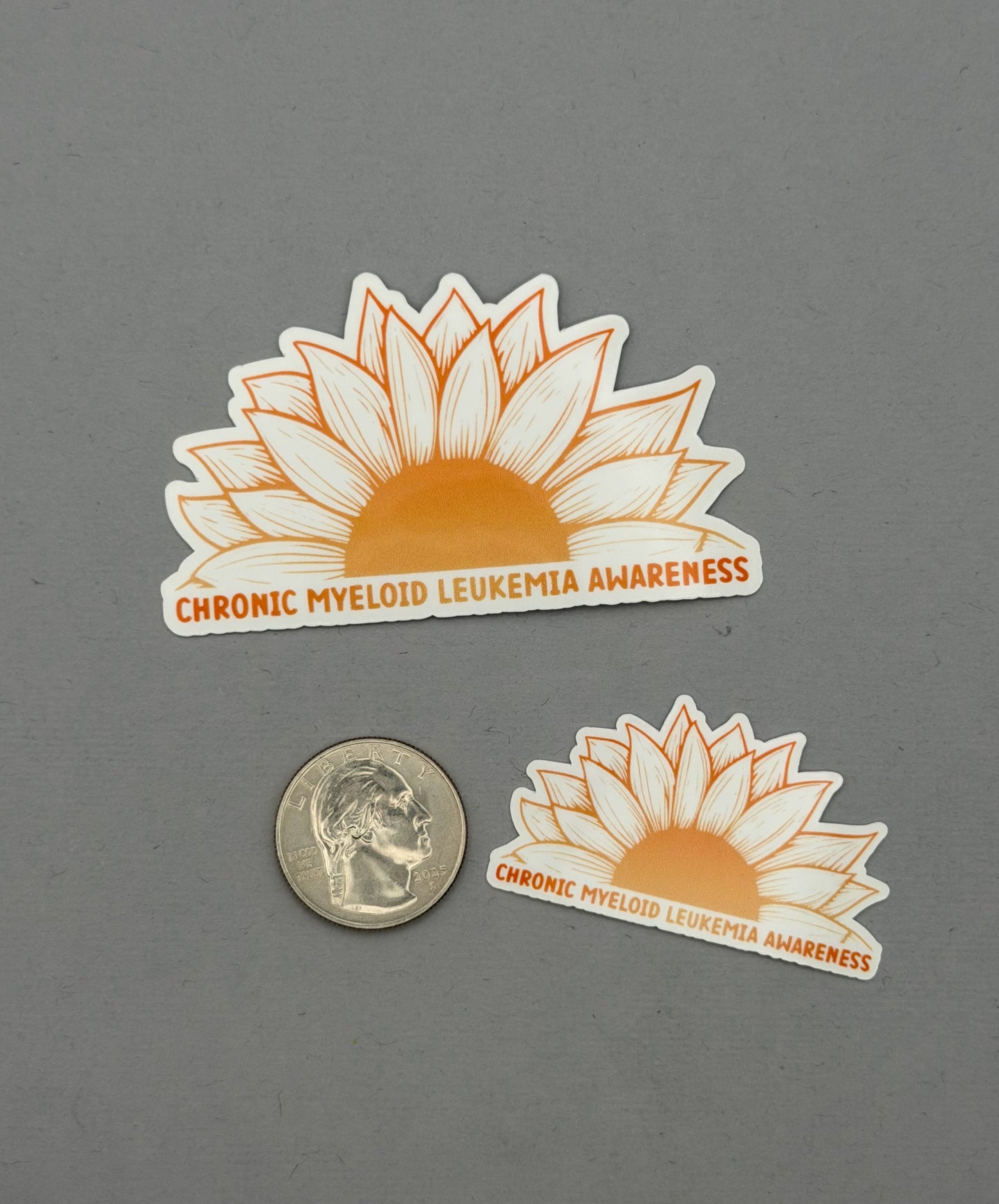 Chronic Myeloid Leukemia Awareness Sunflower Sticker