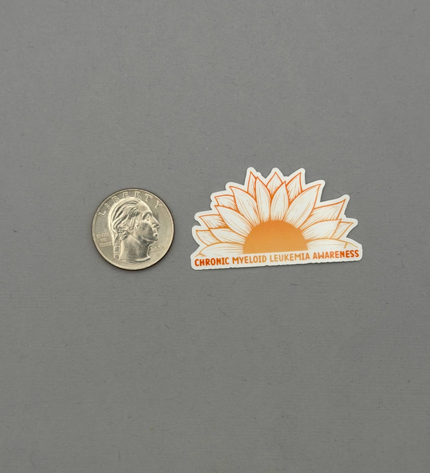 Chronic Myeloid Leukemia Awareness Sunflower Sticker
