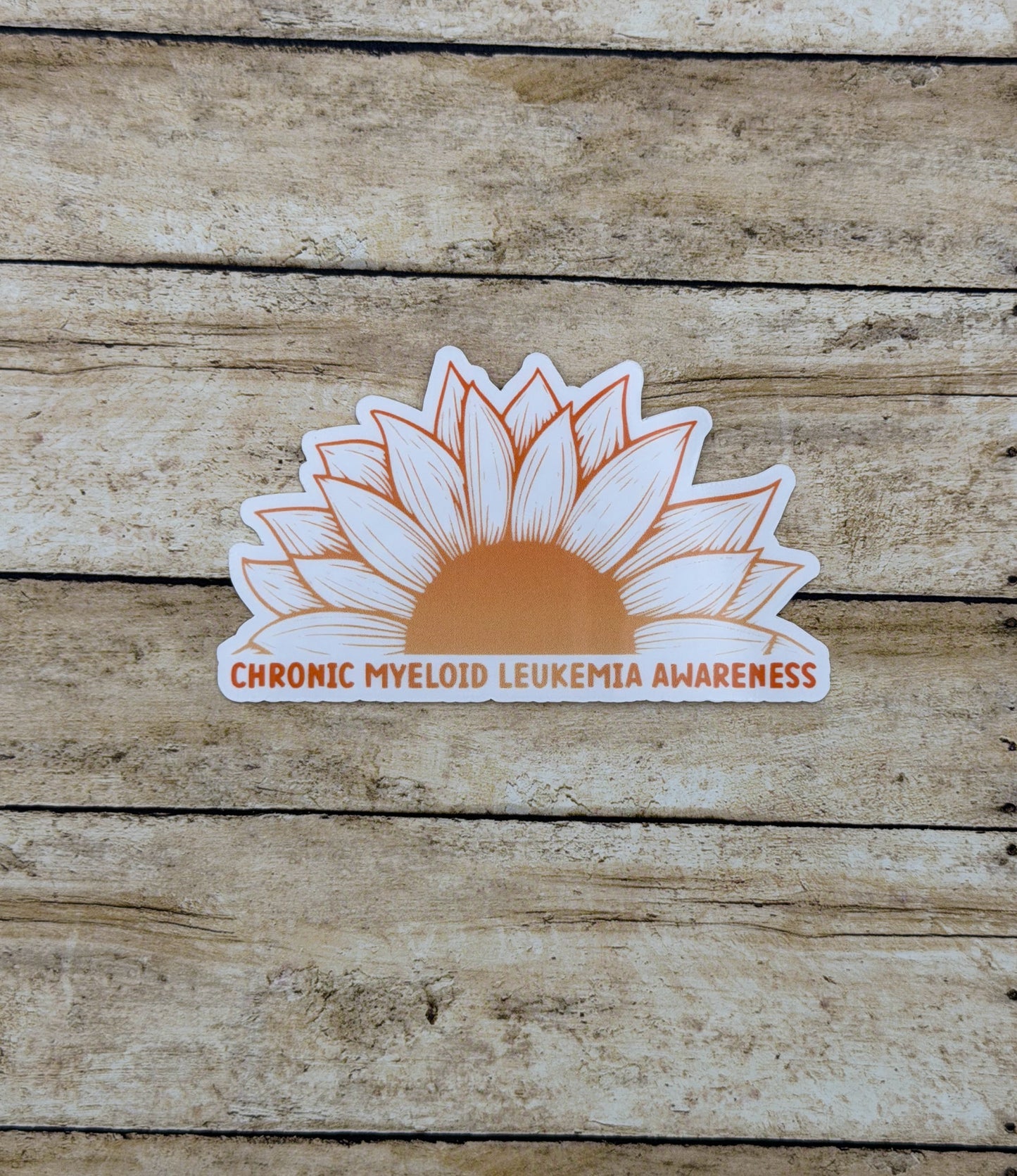 Chronic Myeloid Leukemia Awareness Sunflower Sticker