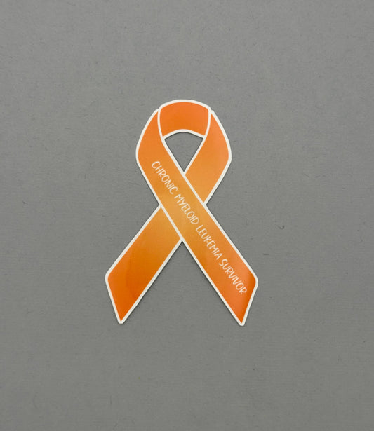 Chronic Myeloid Leukemia Survivor Ribbon Sticker