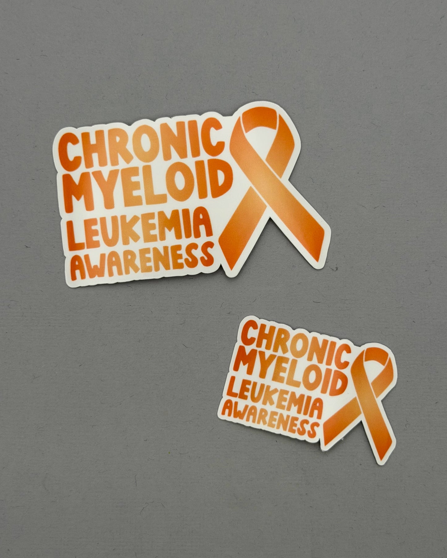 Chronic Myeloid Leukemia Awareness with Ribbon Sticker