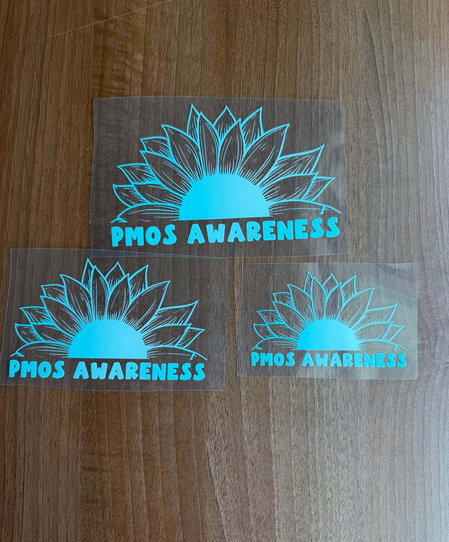 PMOS Awareness Sunflower Car Decal | Polyendocrine Metabolic Ovarian Syndrome