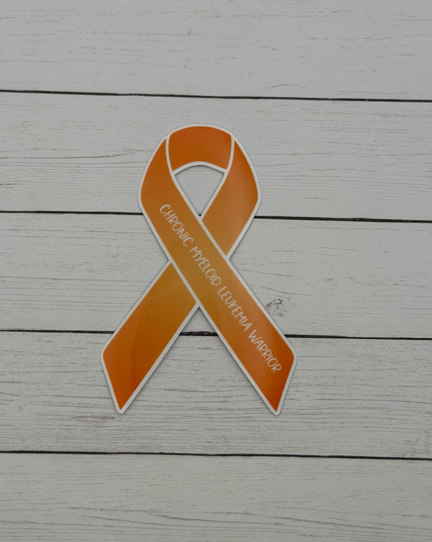 Chronic Myeloid Leukemia Warrior Ribbon Sticker