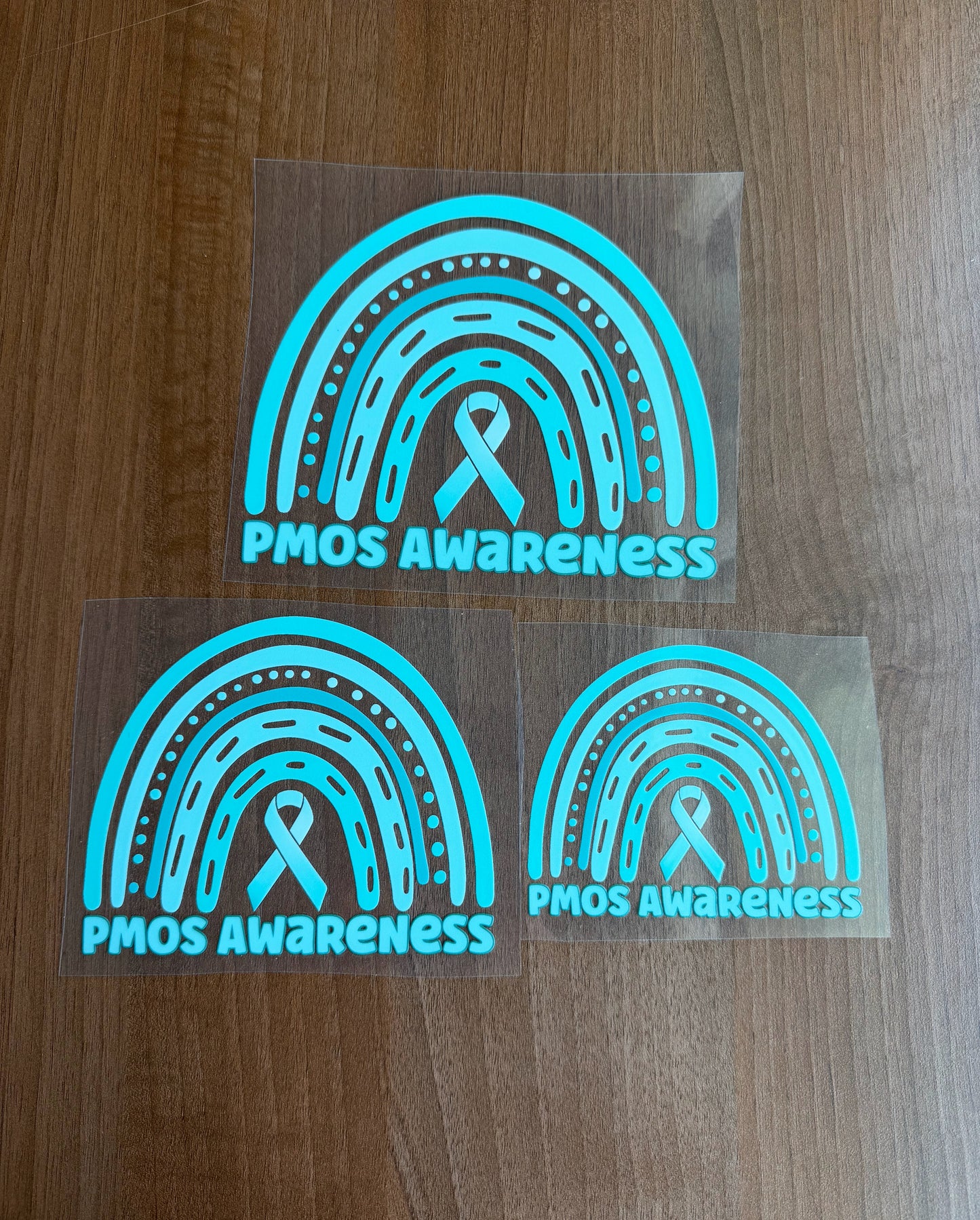 PMOS Awareness Rainbow Car Decal | Polyendocrine Metabolic Ovarian Syndrome