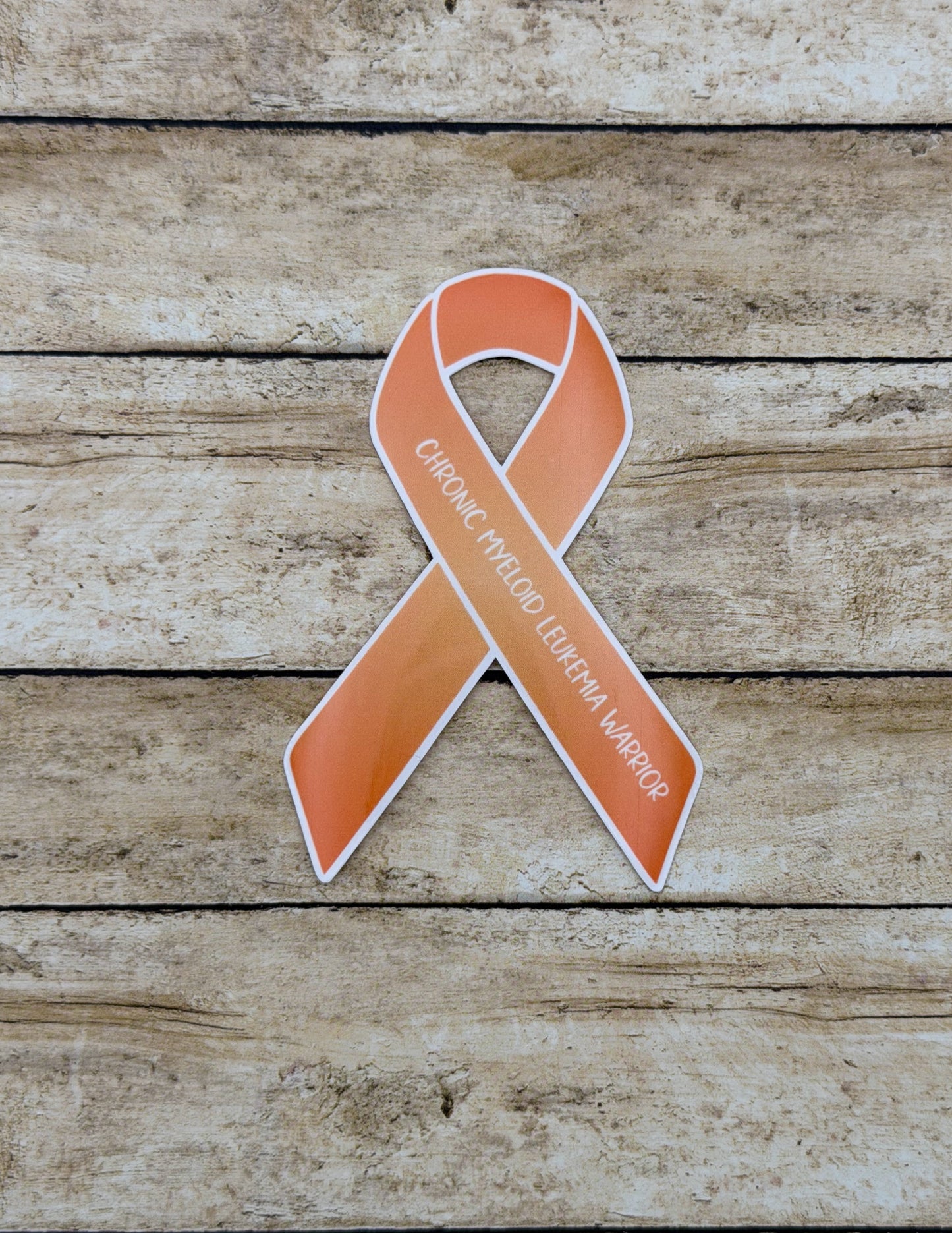 Chronic Myeloid Leukemia Warrior Ribbon Sticker