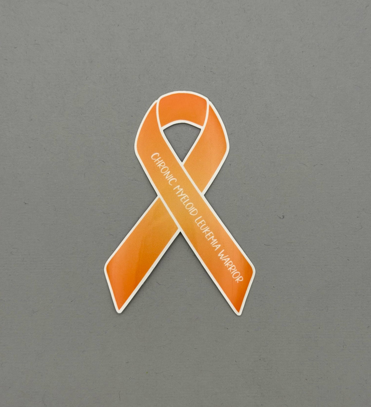 Chronic Myeloid Leukemia Warrior Ribbon Sticker