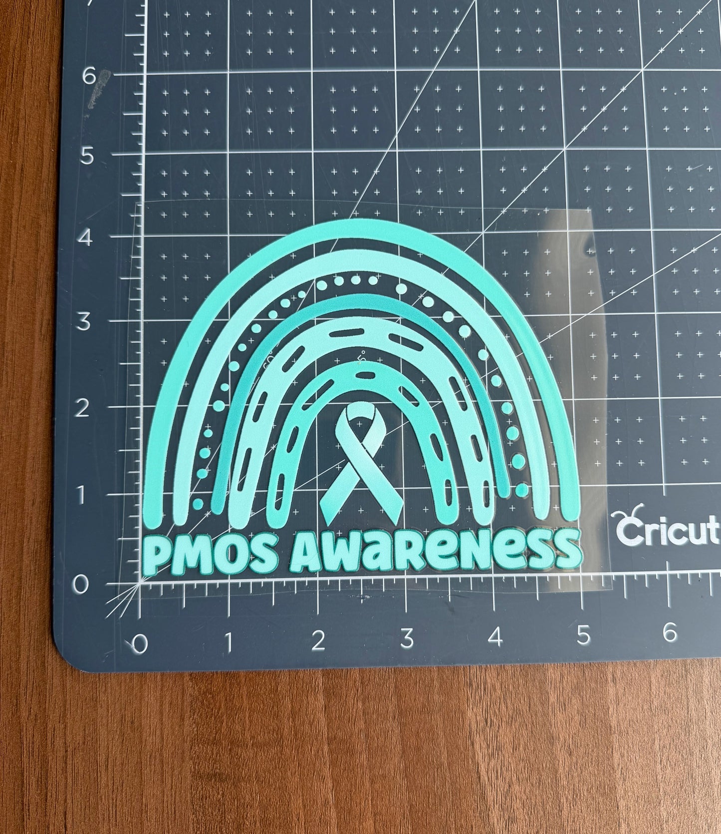 PMOS Awareness Rainbow Car Decal | Polyendocrine Metabolic Ovarian Syndrome