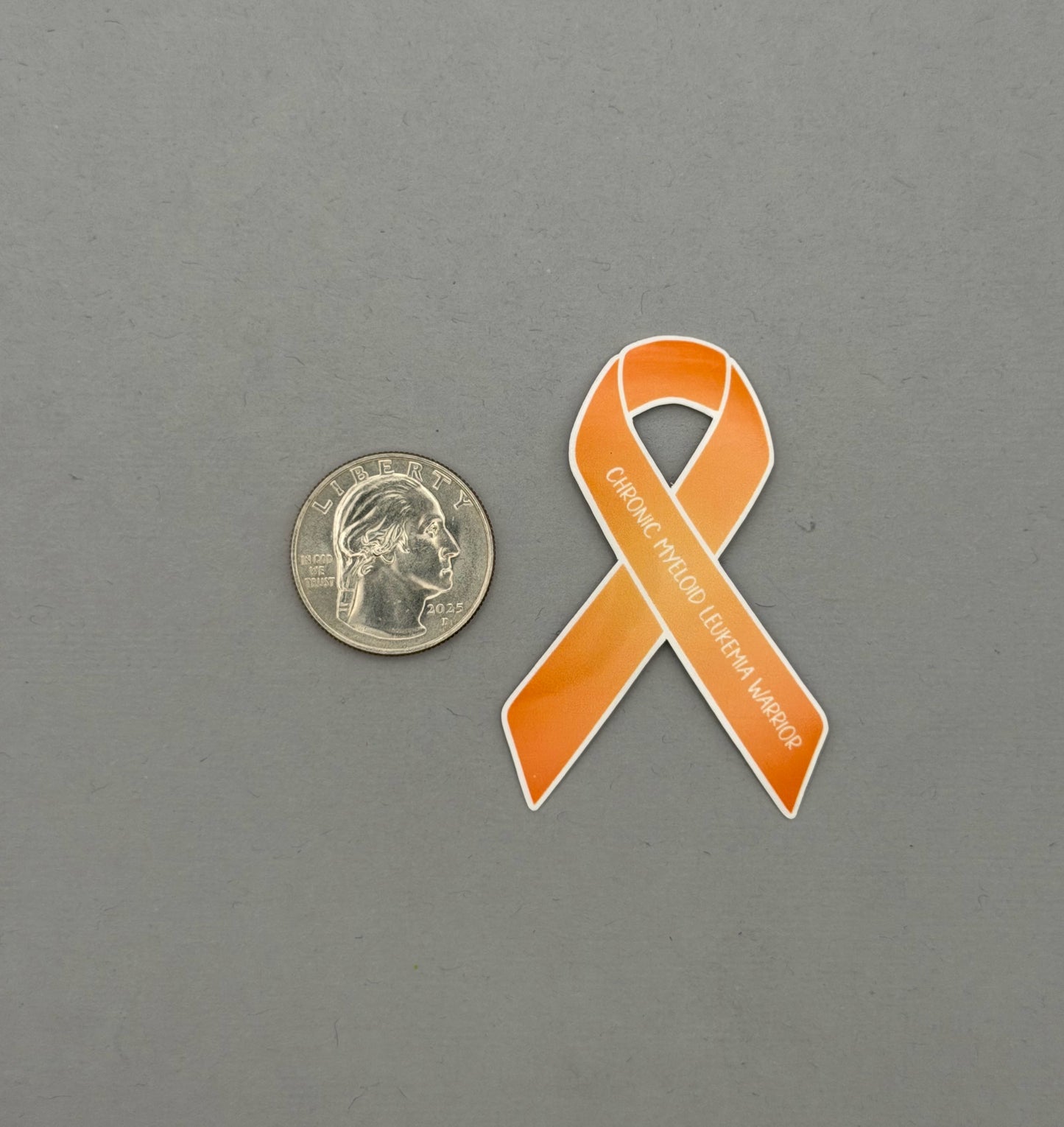 Chronic Myeloid Leukemia Warrior Ribbon Sticker