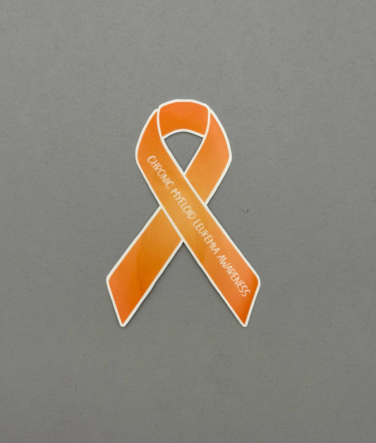 Chronic Myeloid Leukemia Awareness Ribbon Sticker
