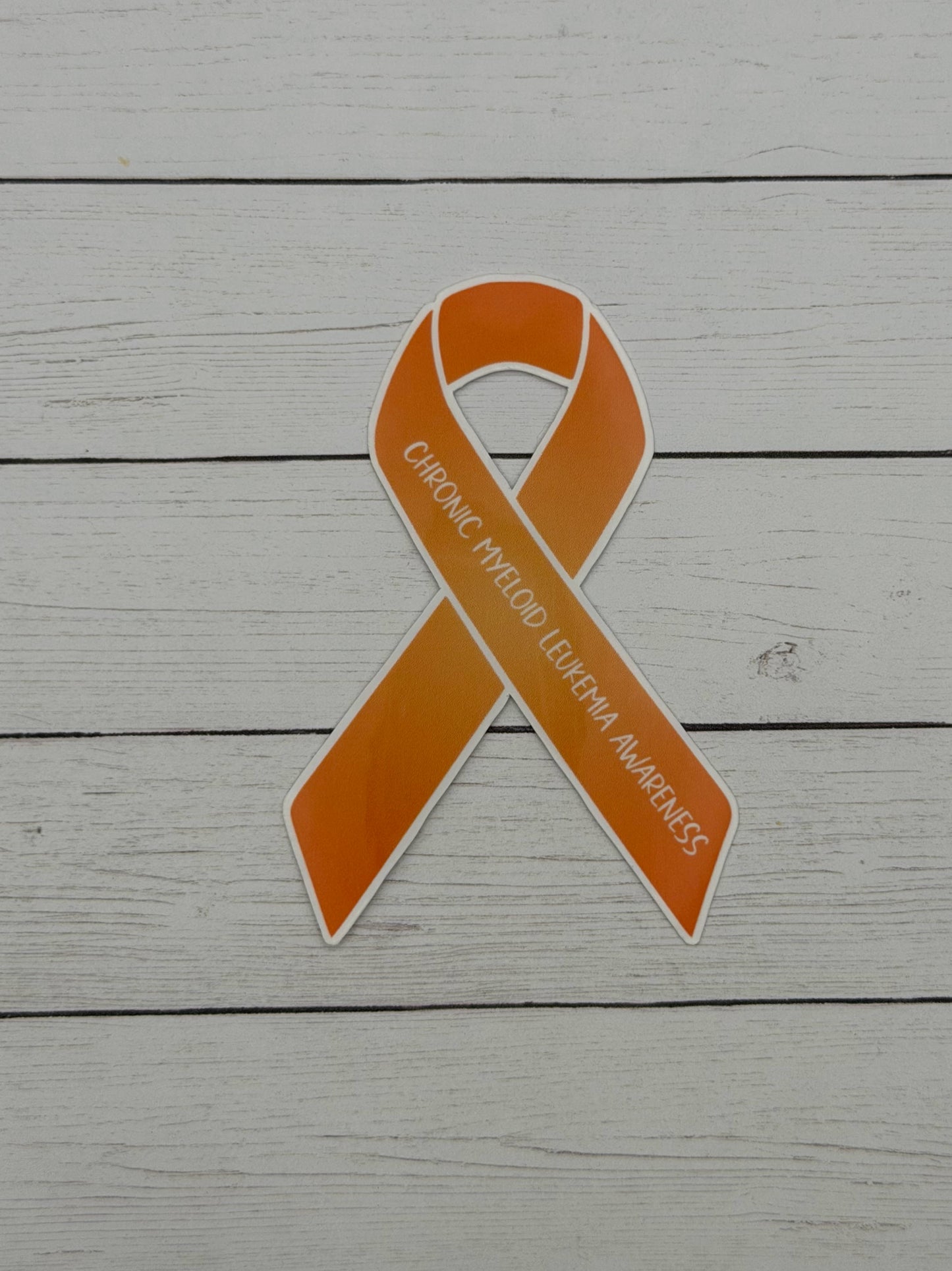 Chronic Myeloid Leukemia Awareness Ribbon Sticker