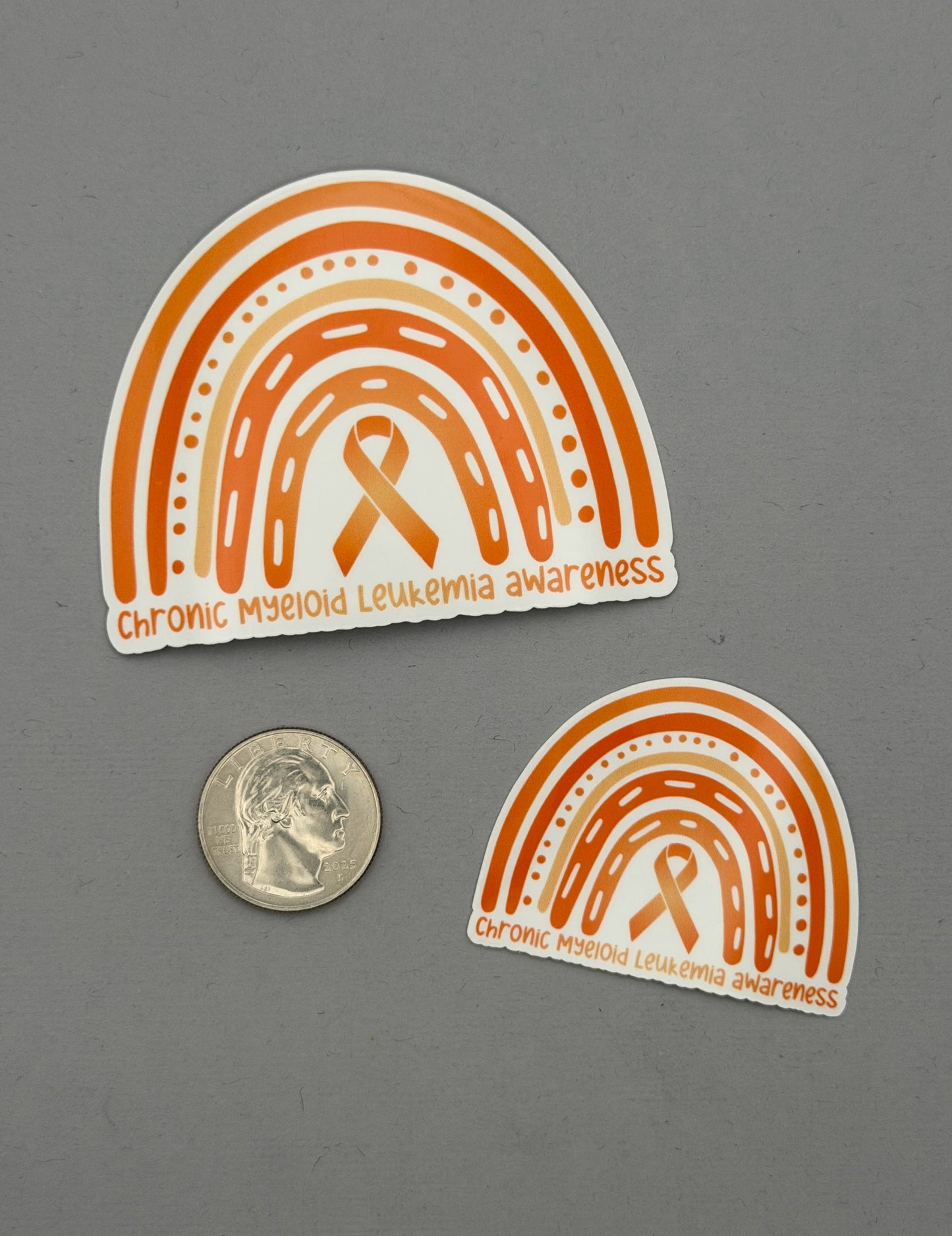 Chronic Myeloid Leukemia Awareness Rainbow Sticker