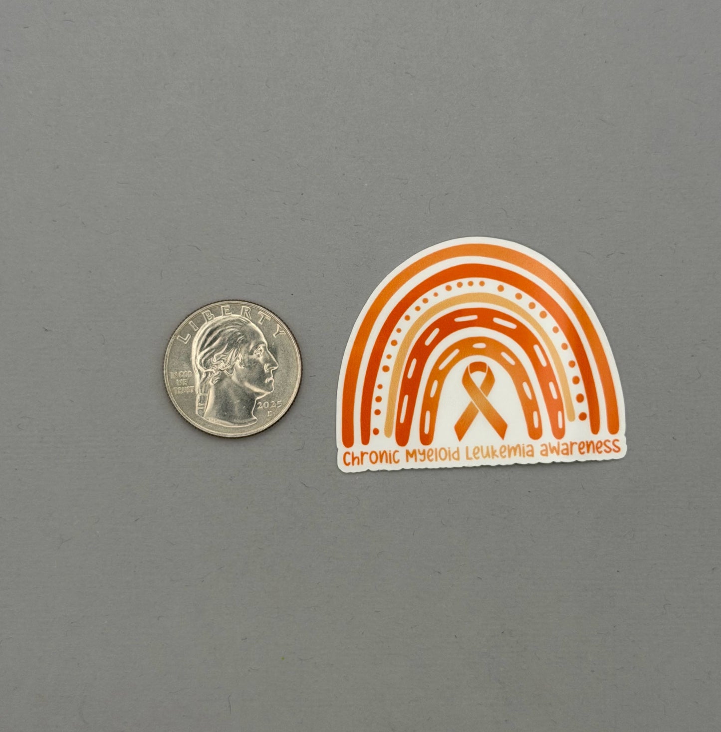 Chronic Myeloid Leukemia Awareness Rainbow Sticker