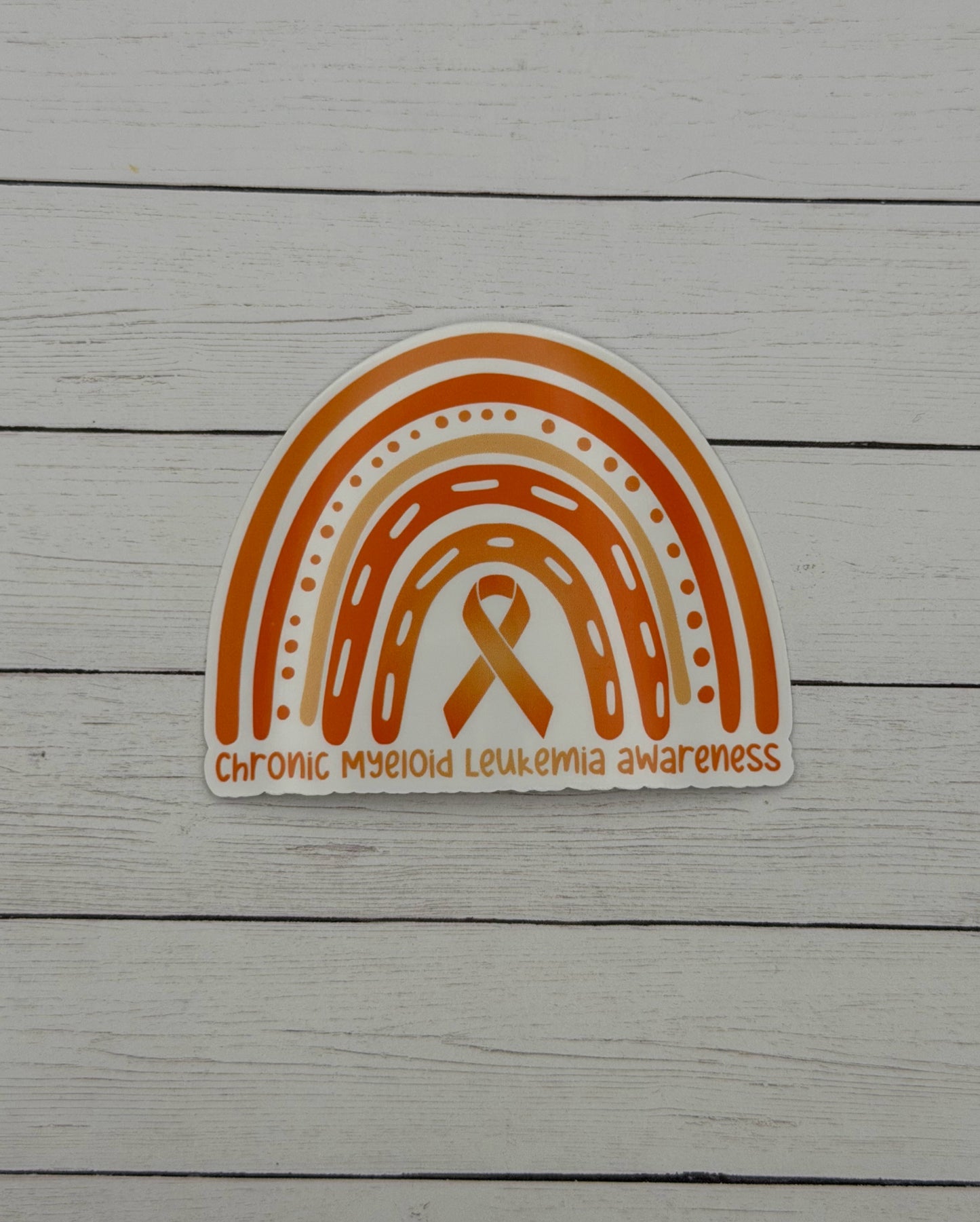 Chronic Myeloid Leukemia Awareness Rainbow Sticker