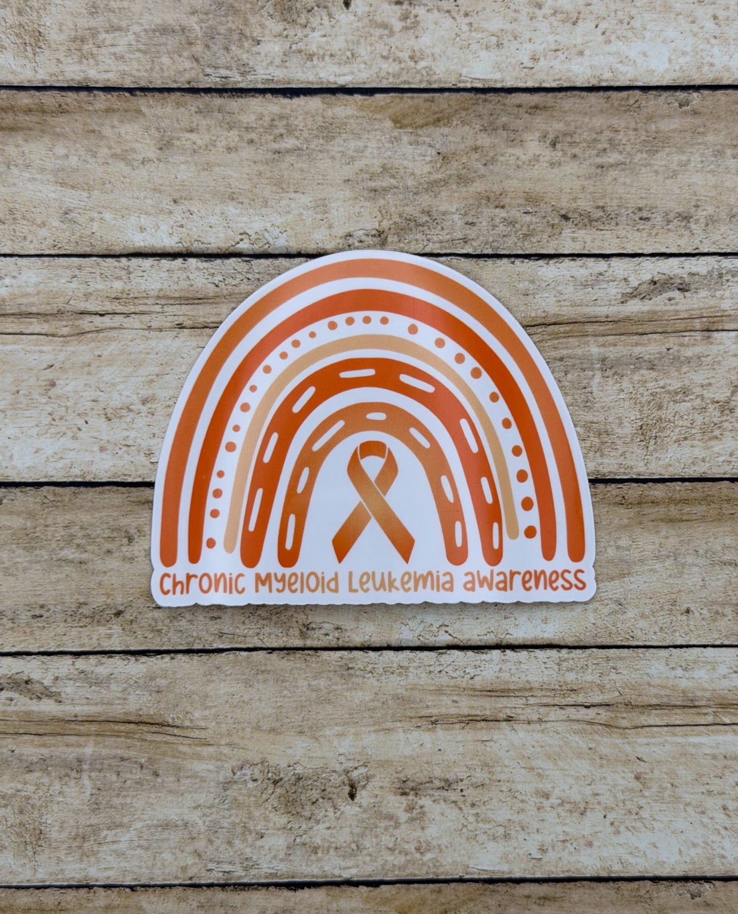 Chronic Myeloid Leukemia Awareness Rainbow Sticker