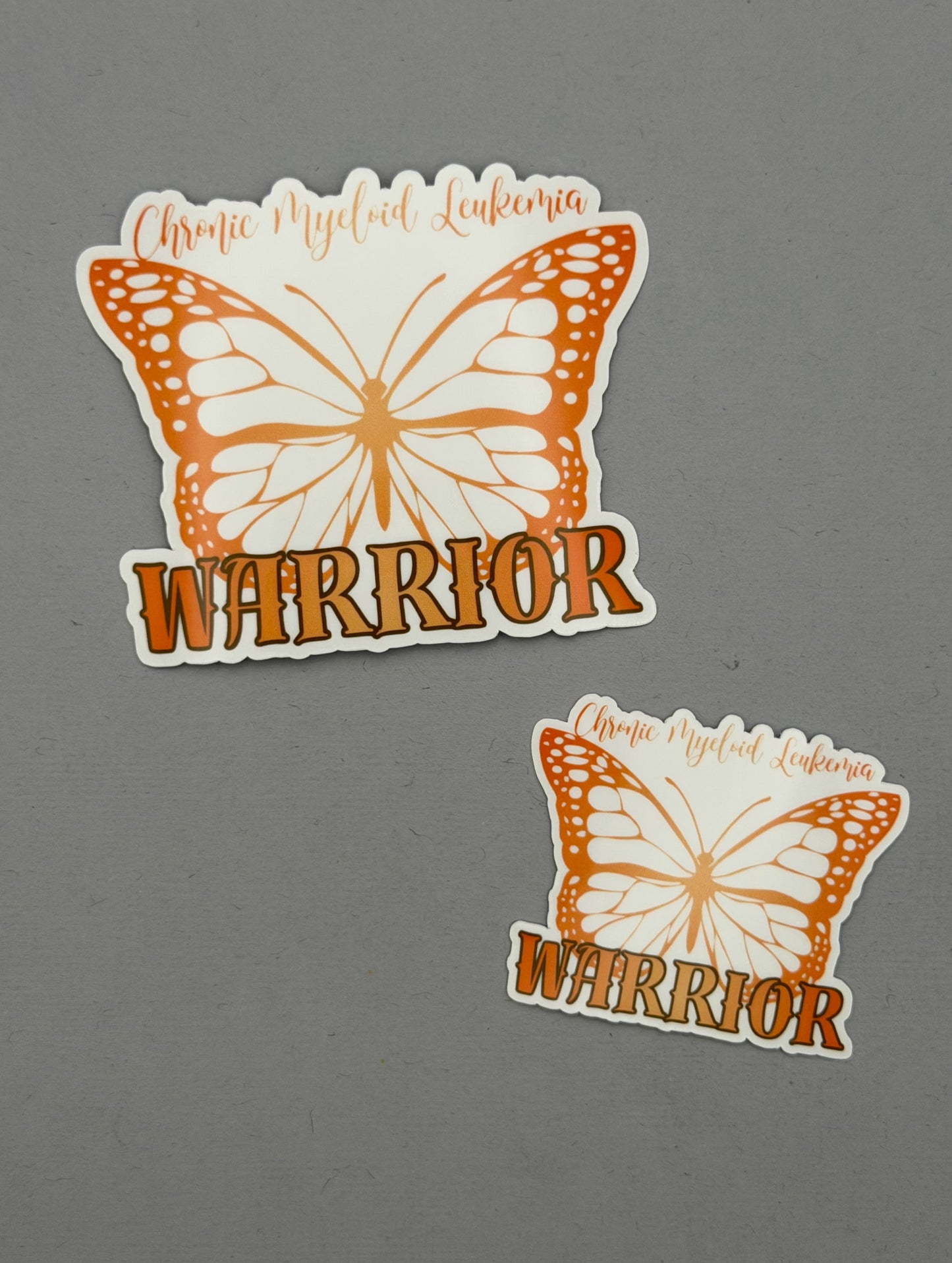 Chronic Myeloid Leukemia Warrior Butterfly Sticker