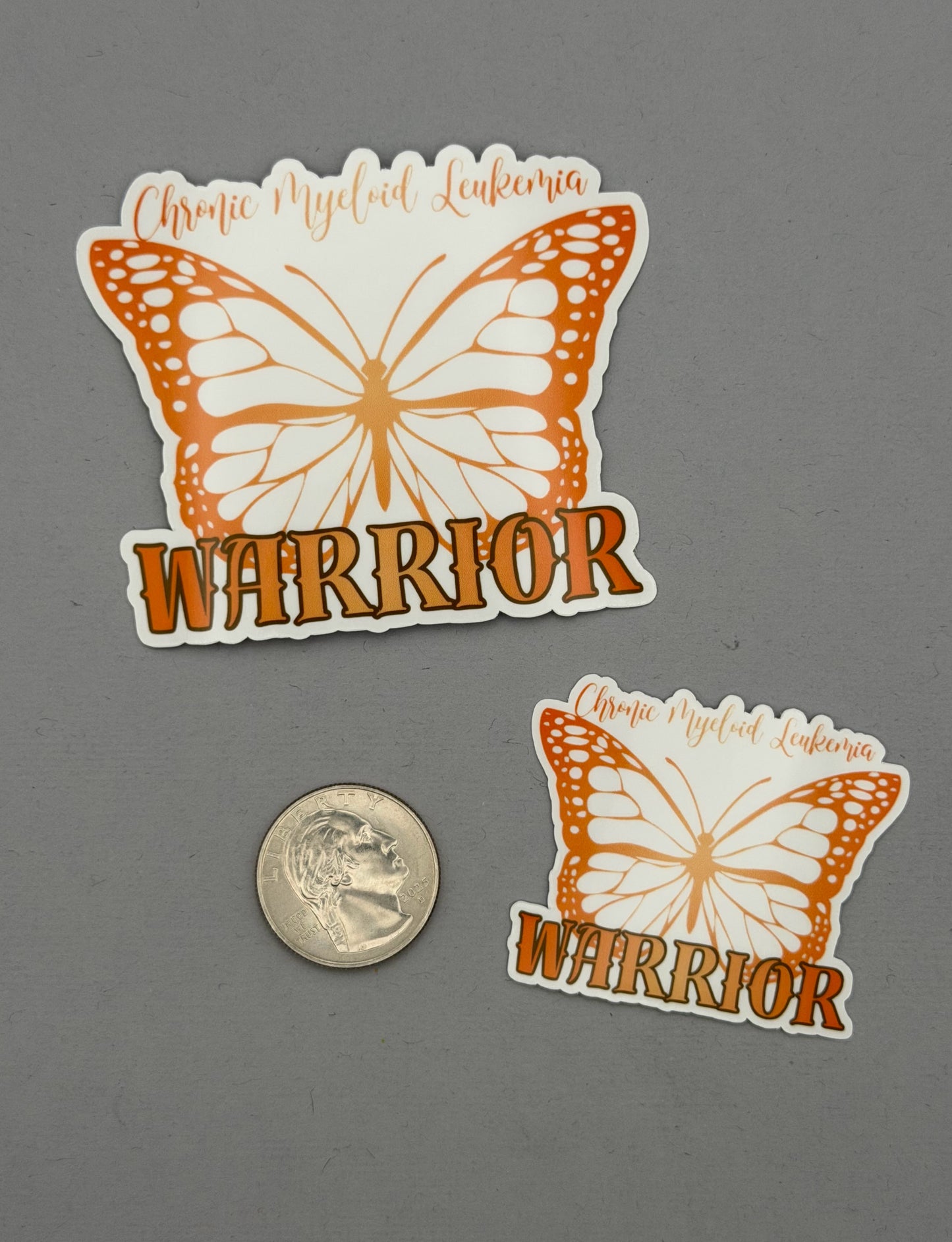 Chronic Myeloid Leukemia Warrior Butterfly Sticker
