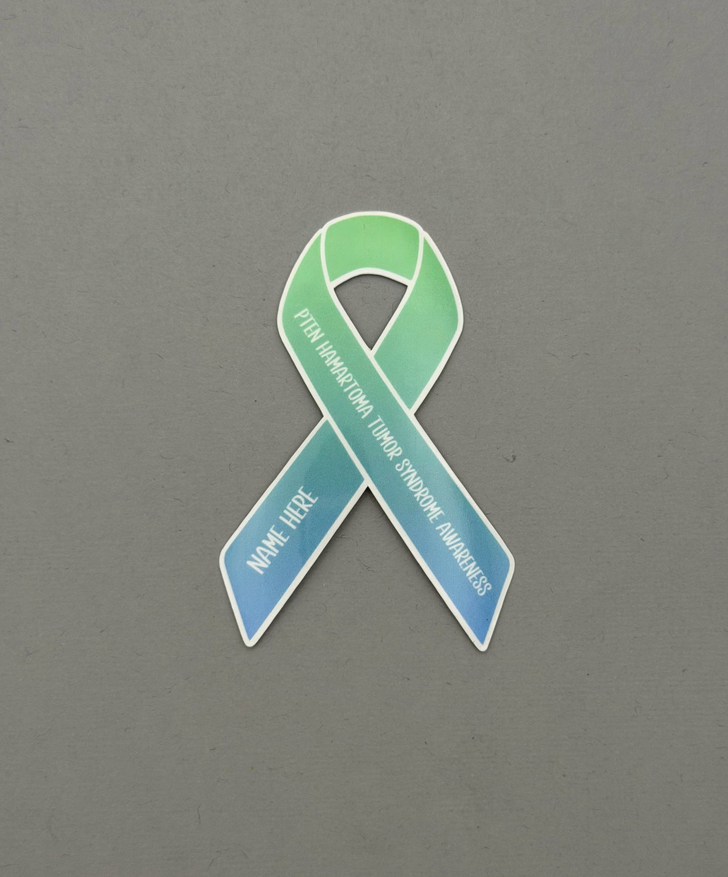 PTEN Hamartoma Tumor Syndrome Awareness Custom Ribbon Sticker