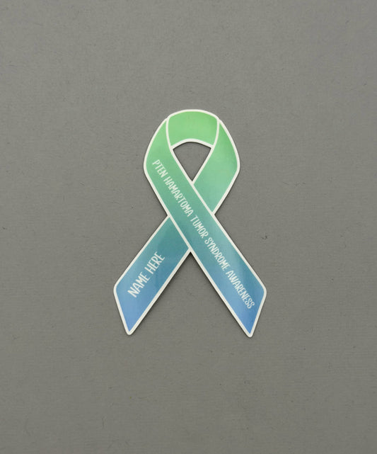 PTEN Hamartoma Tumor Syndrome Awareness Custom Ribbon Sticker