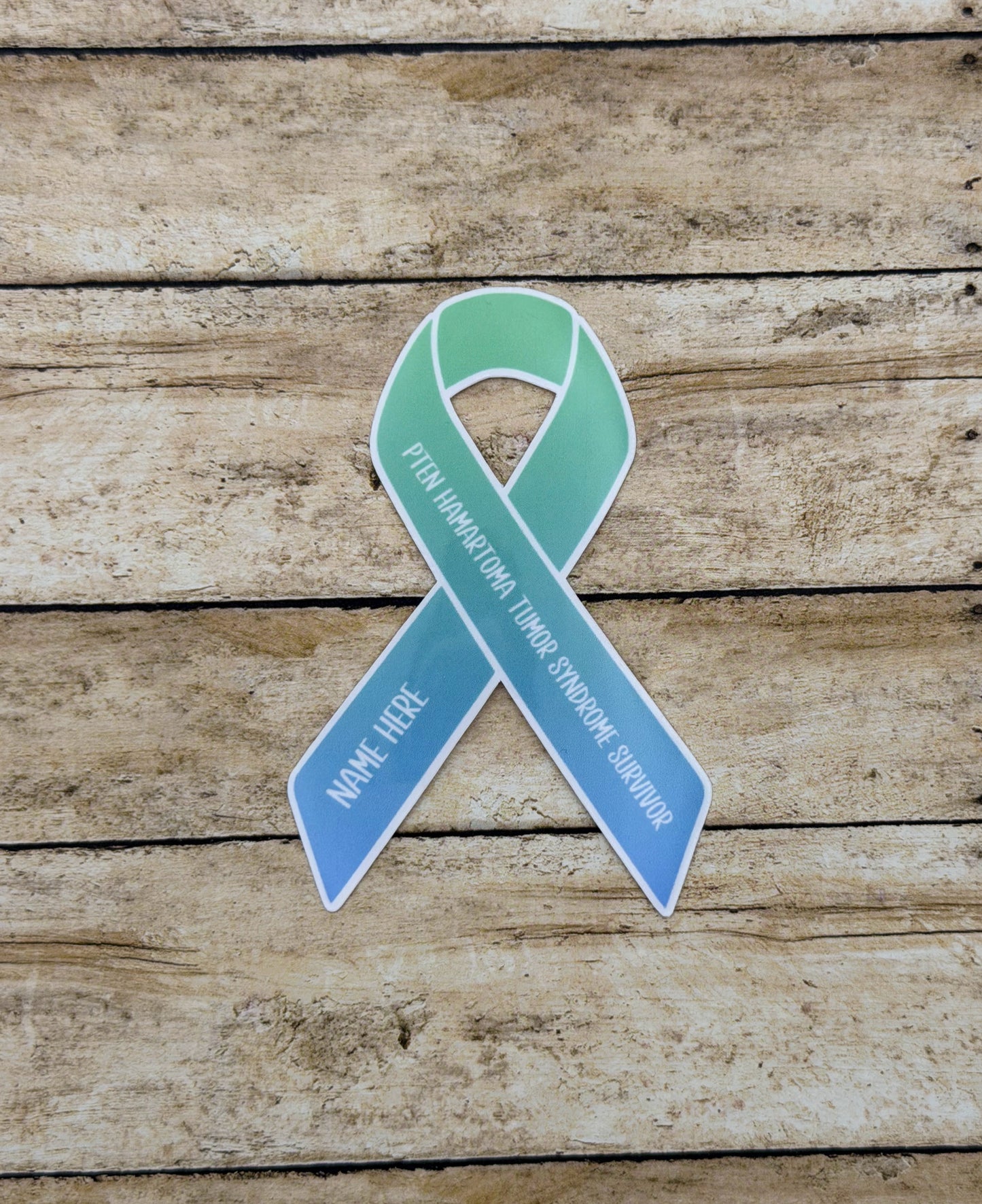 PTEN Hamartoma Tumor Syndrome Survivor Custom Ribbon Sticker