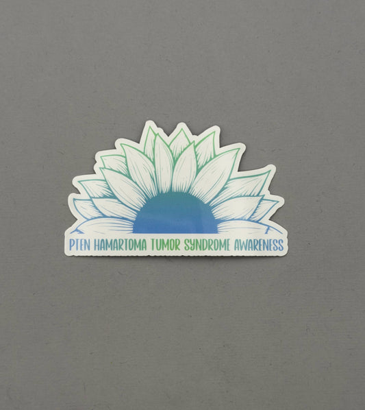 PTEN Hamartoma Tumor Syndrome Awareness Sunflower Sticker