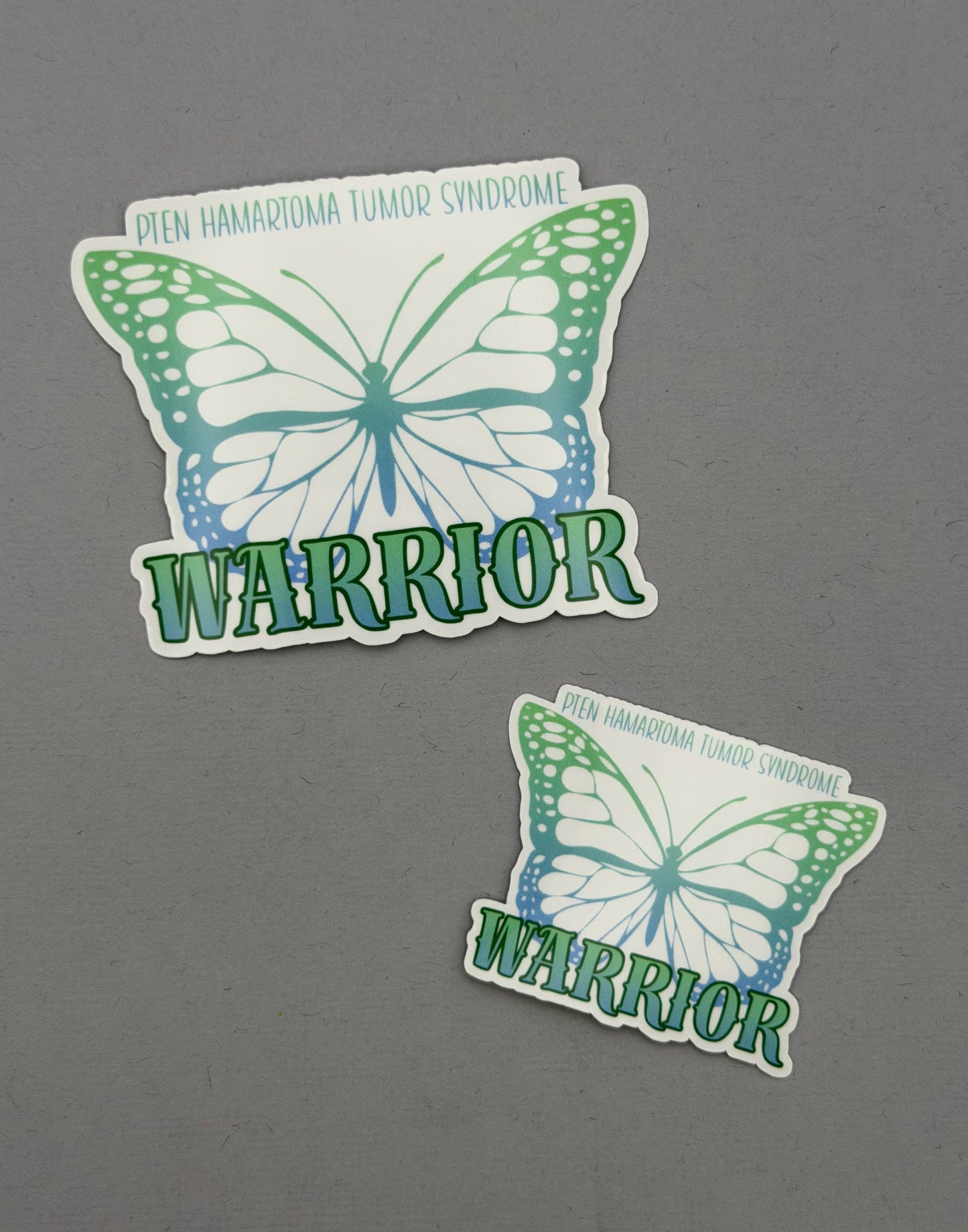 PTEN Hamartoma Tumor Syndrome Warrior Butterfly Sticker
