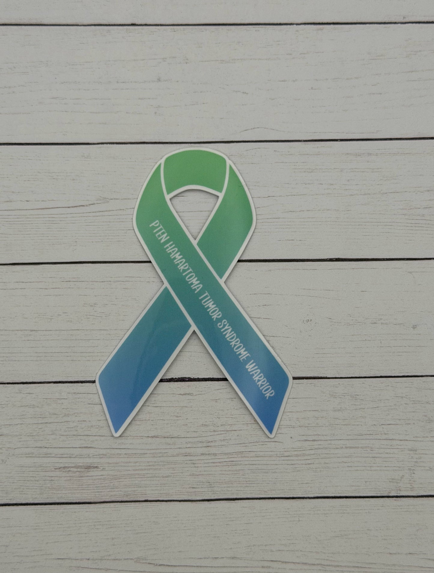PTEN Hamartoma Tumor Syndrome Warrior Ribbon Sticker