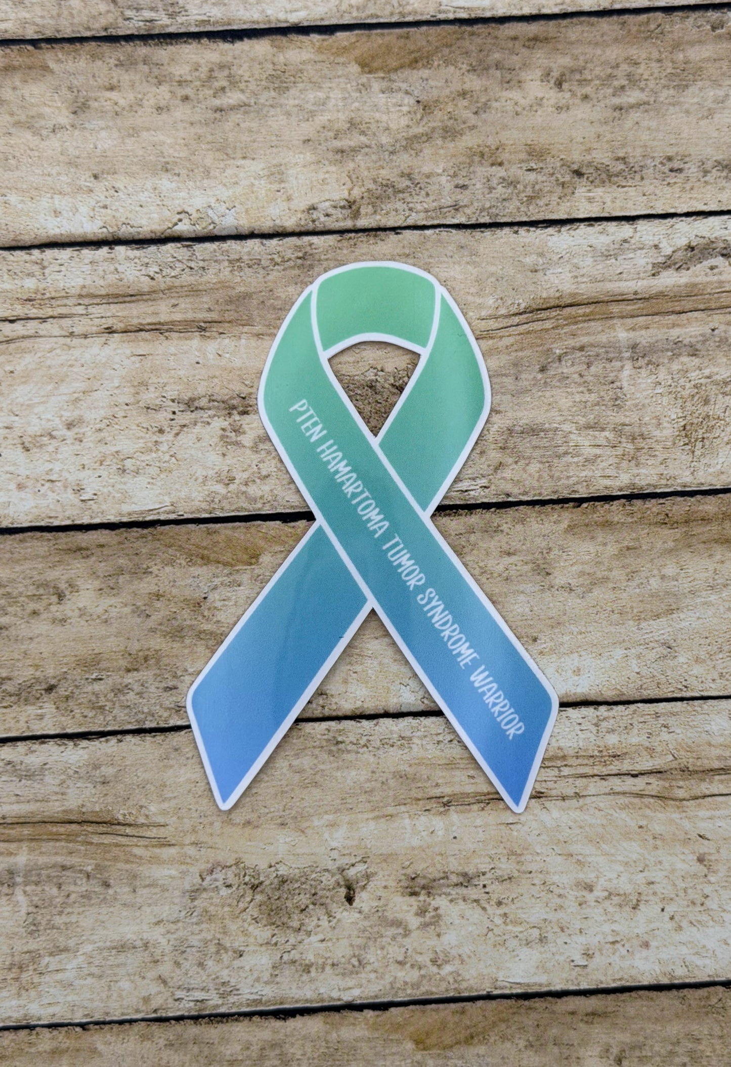 PTEN Hamartoma Tumor Syndrome Warrior Ribbon Sticker
