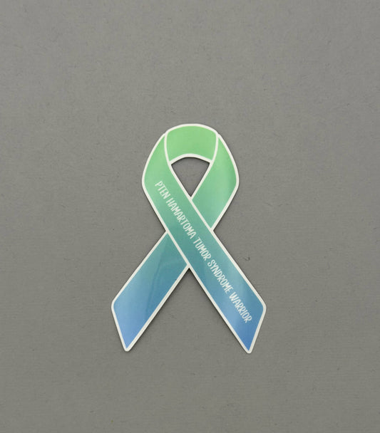 PTEN Hamartoma Tumor Syndrome Warrior Ribbon Sticker